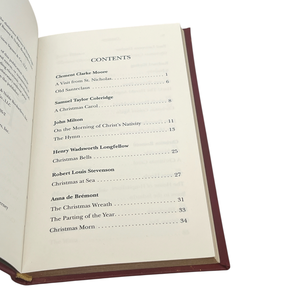 2-Book Set: Classic Christmas Poems & Nutcracker by Alexandre Dumas - Collectible Flexi Bound Faux Leather Cover - Pocket Size 7"X4"