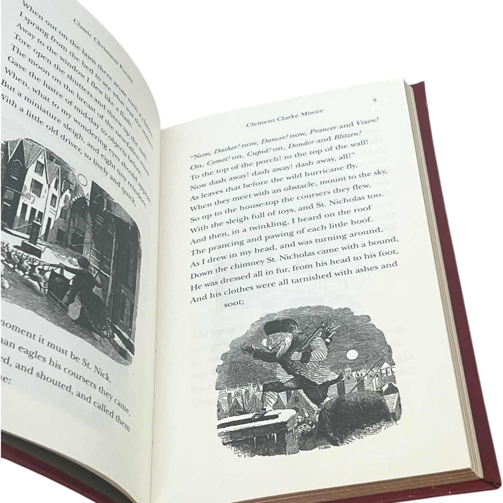 2-Book Set: Classic Christmas Poems & Nutcracker by Alexandre Dumas - Collectible Flexi Bound Faux Leather Cover - Pocket Size 7"X4"