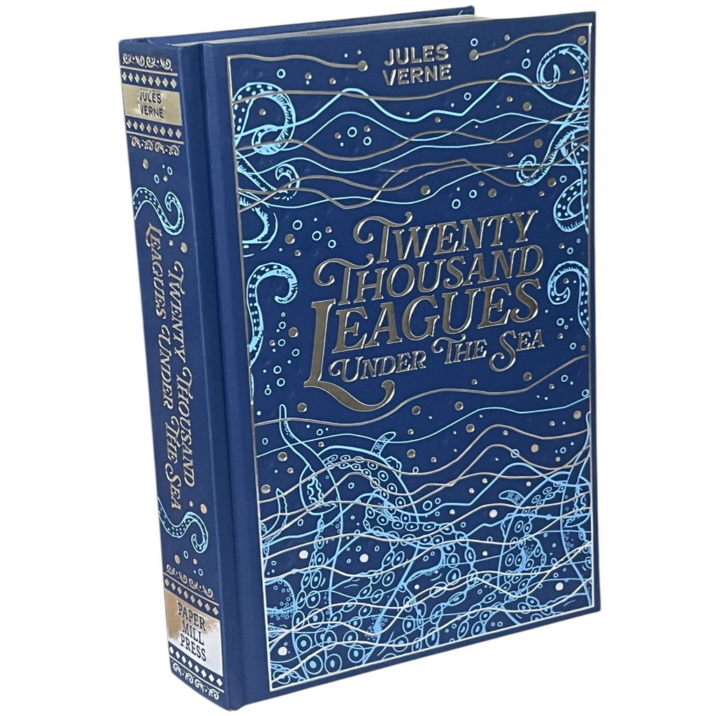 Twenty Thousand Leagues Under the Sea by Jules Verne - Hardcover Metallic-Foiled Gilded