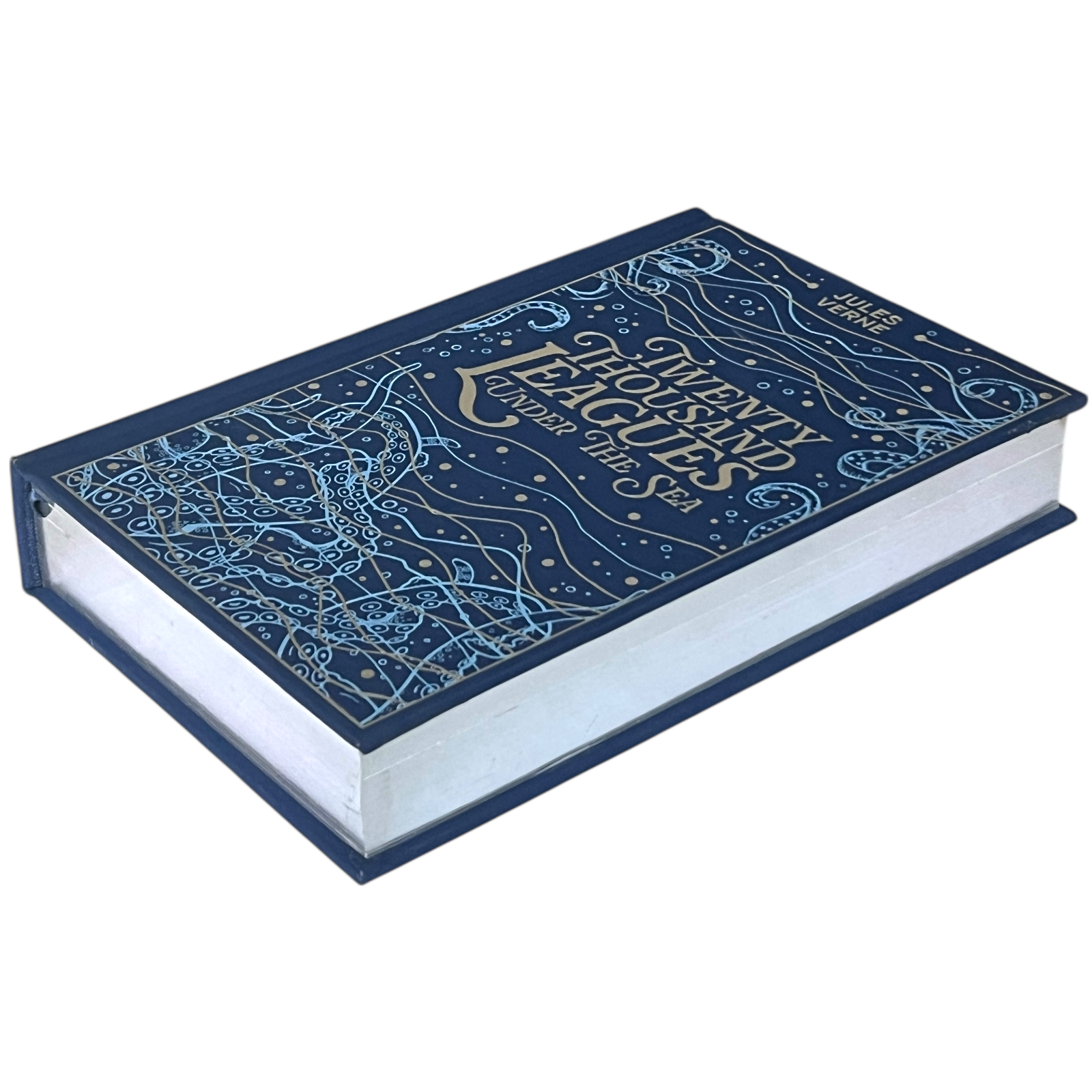 Twenty Thousand Leagues Under the Sea by Jules Verne - Hardcover Metallic-Foiled Gilded