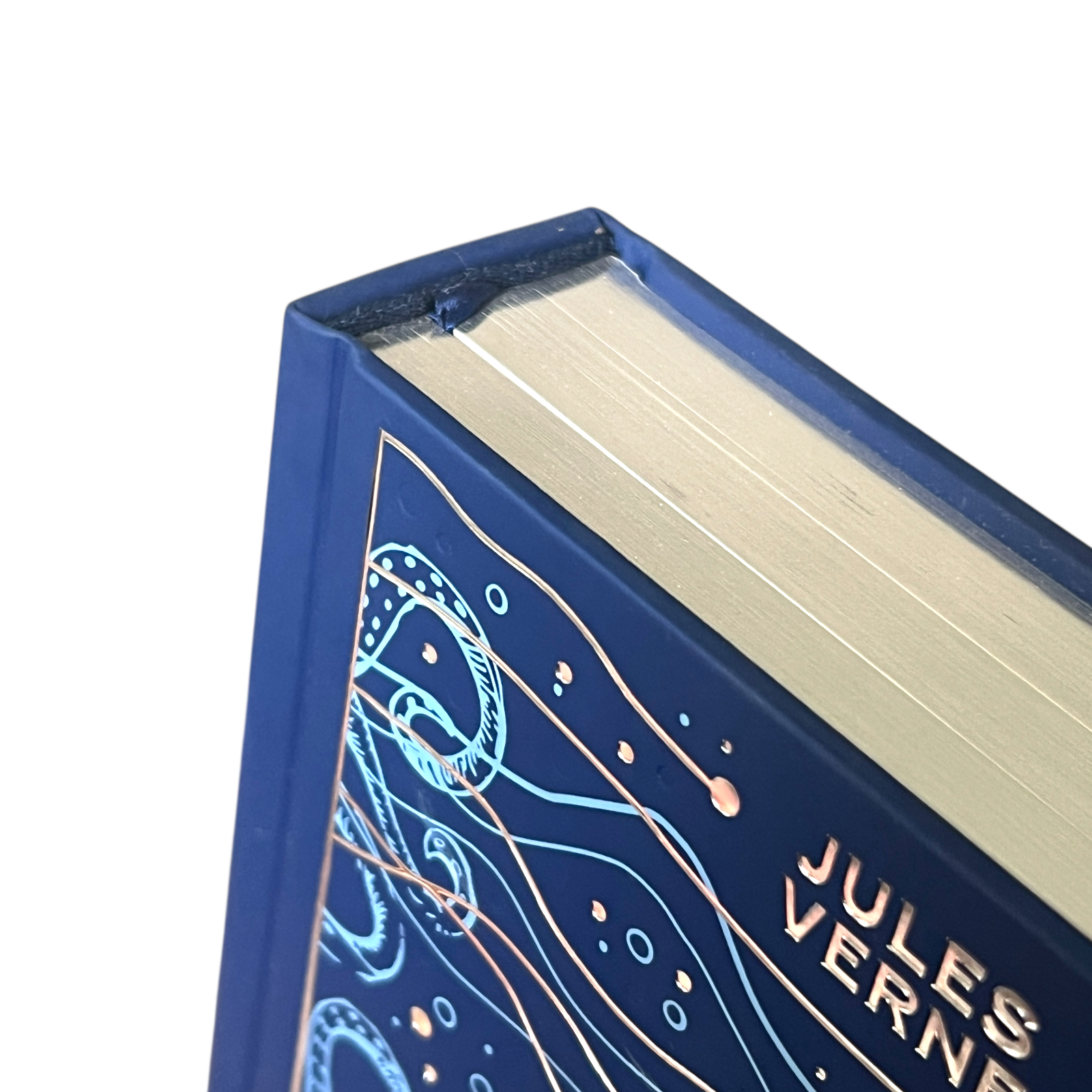 Twenty Thousand Leagues Under the Sea by Jules Verne - Hardcover Metallic-Foiled Gilded