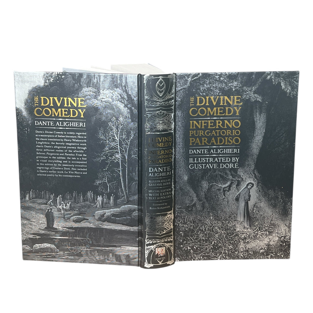 Divine Comedy: Inferno, Purgatorio, Paradiso by Dante Alighieri - Gothic Fantasy - Illustrated Collectible Deluxe Hardcover