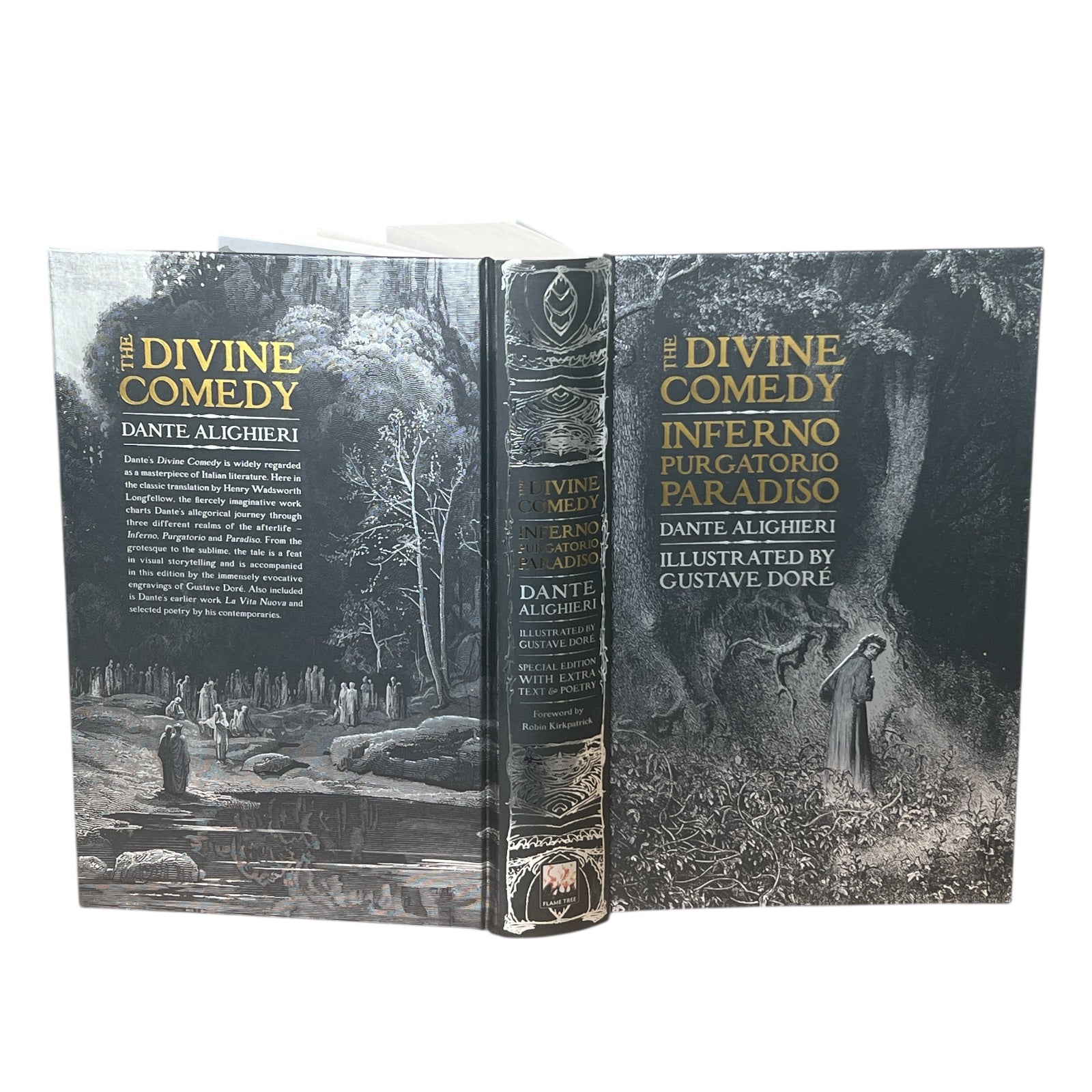 Divine Comedy: Inferno, Purgatorio, Paradiso by Dante Alighieri - Gothic Fantasy - Illustrated Collectible Deluxe Hardcover