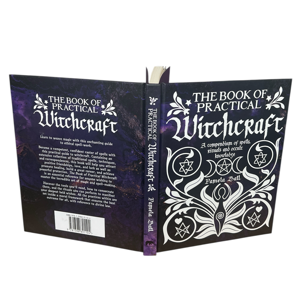 Book of Practical Witchcraft: Compendium of Spells, Rituals - Illustrated Hardcover