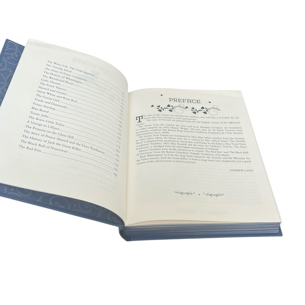 The Blue Fairy Book by Andrew Lang -  Luxury Painted Edges Hardcover