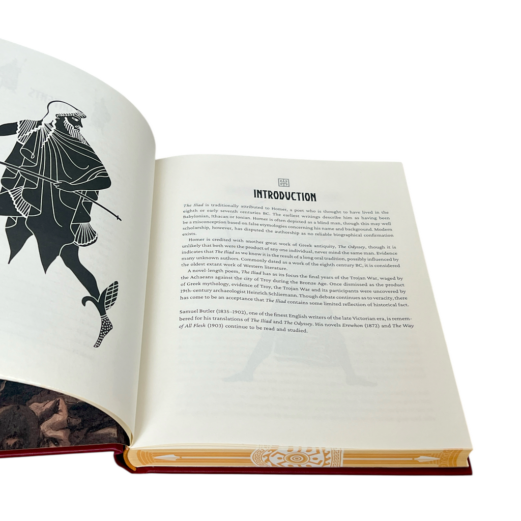 The Iliad by Homer -  Luxury Painted Edges Hardcover