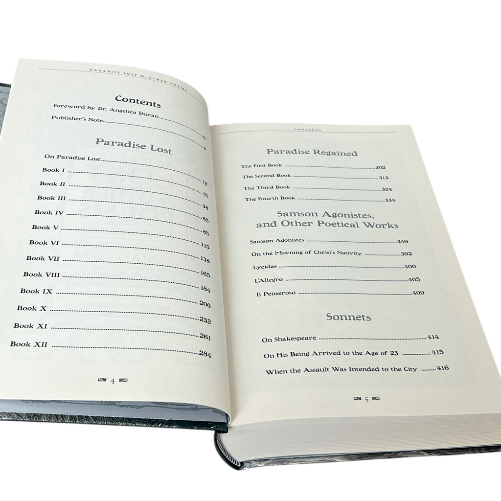 Paradise Lost & Other Poems by John Milton - Gothic Fantasy - Illustrated Collectible Deluxe Hardcover