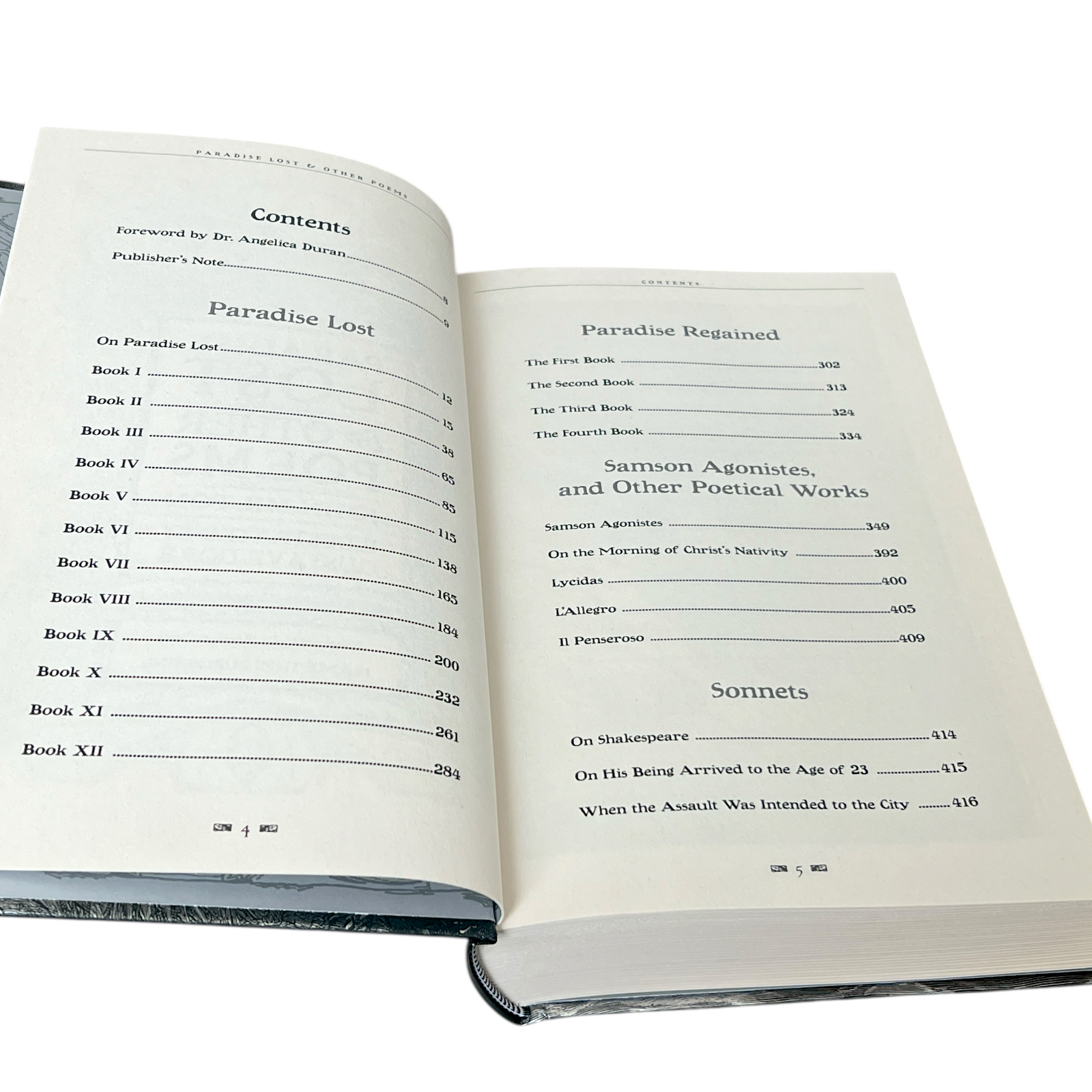 Paradise Lost & Other Poems by John Milton - Gothic Fantasy - Illustrated Collectible Deluxe Hardcover