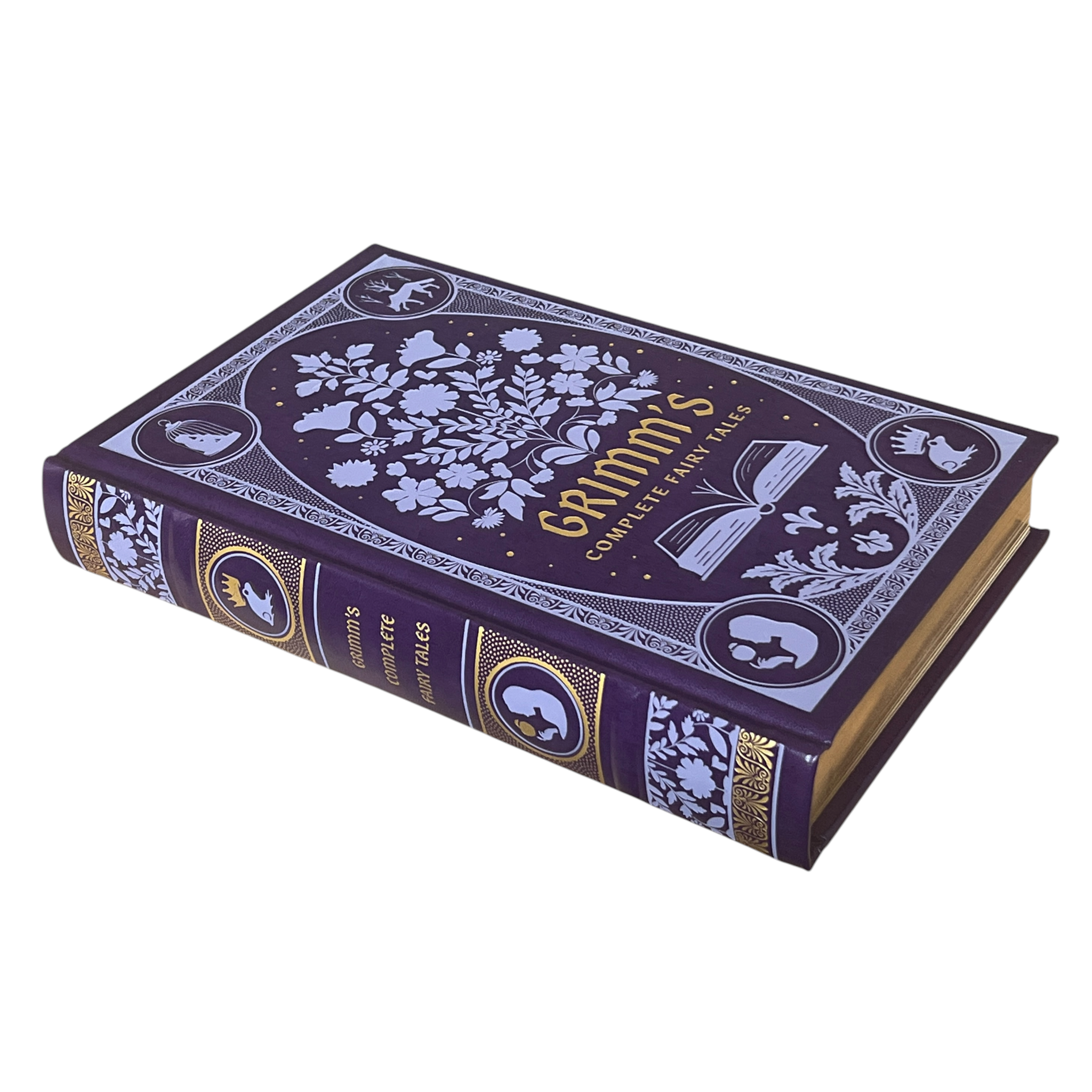 Grimm's Complete Fairy Tales - Collectible Leather Bound Gilt Hardcover