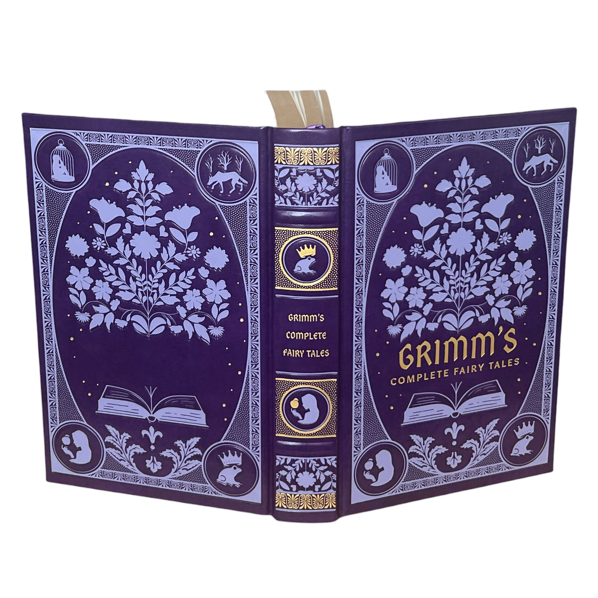 Grimm's Complete Fairy Tales - Collectible Leather Bound Gilt Hardcover