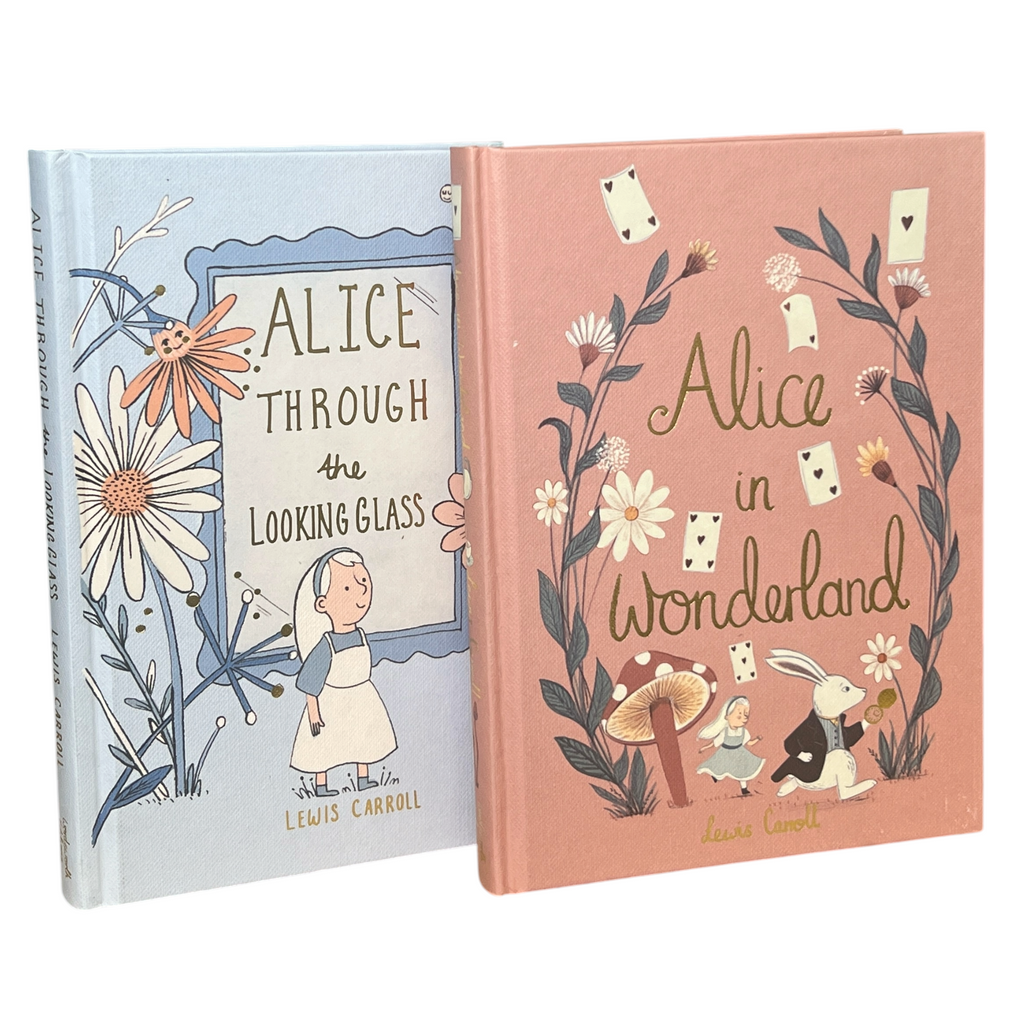 2-Book Set: Alice in Wonderland & Through Looking Glass by L Carroll - Collectible Hardcover