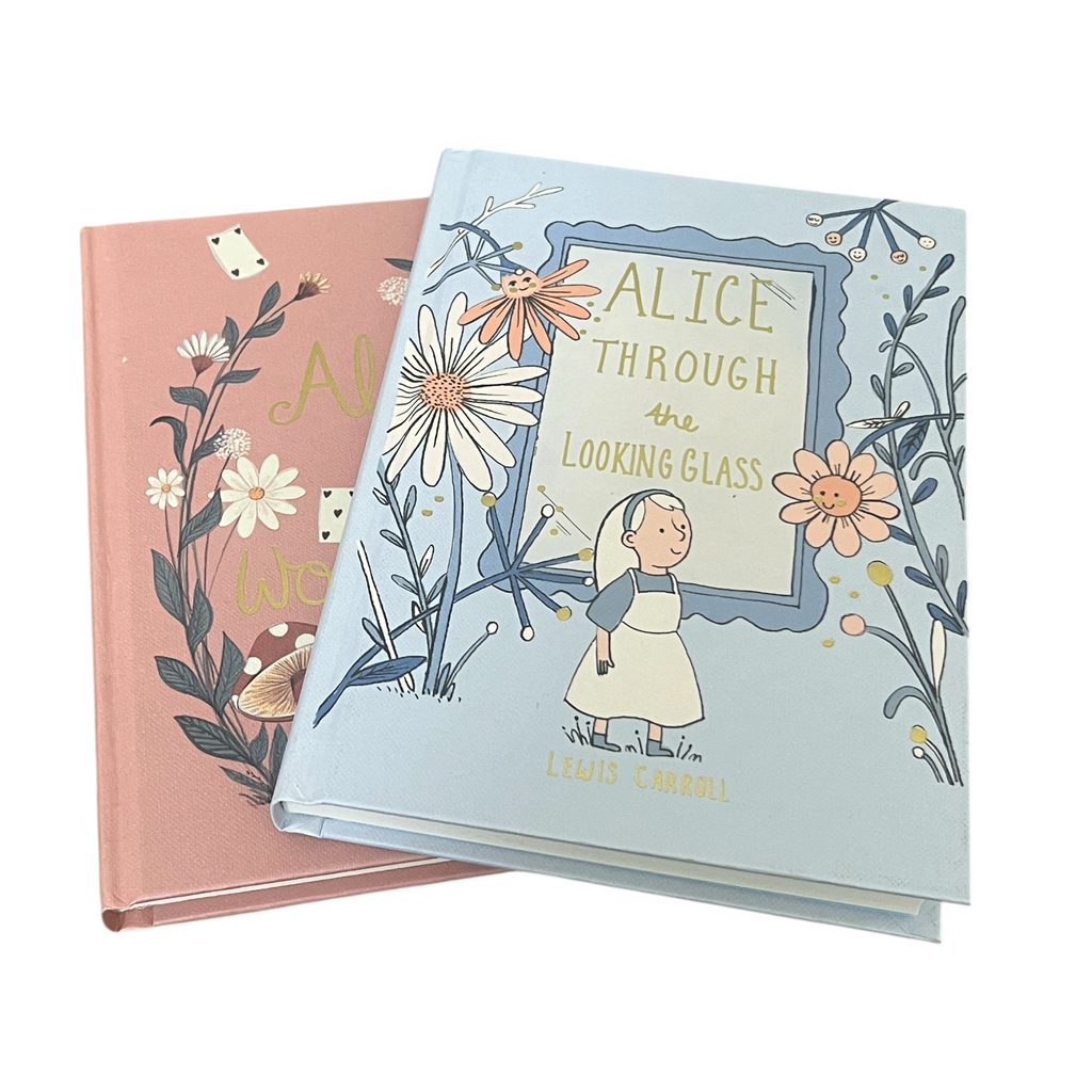 2-Book Set: Alice in Wonderland & Through Looking Glass by L Carroll - Collectible Hardcover