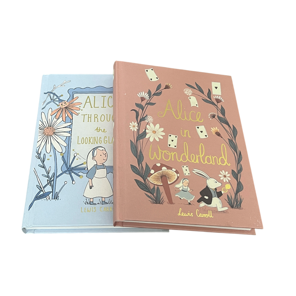 2-Book Set: Alice in Wonderland & Through Looking Glass by L Carroll - Collectible Hardcover