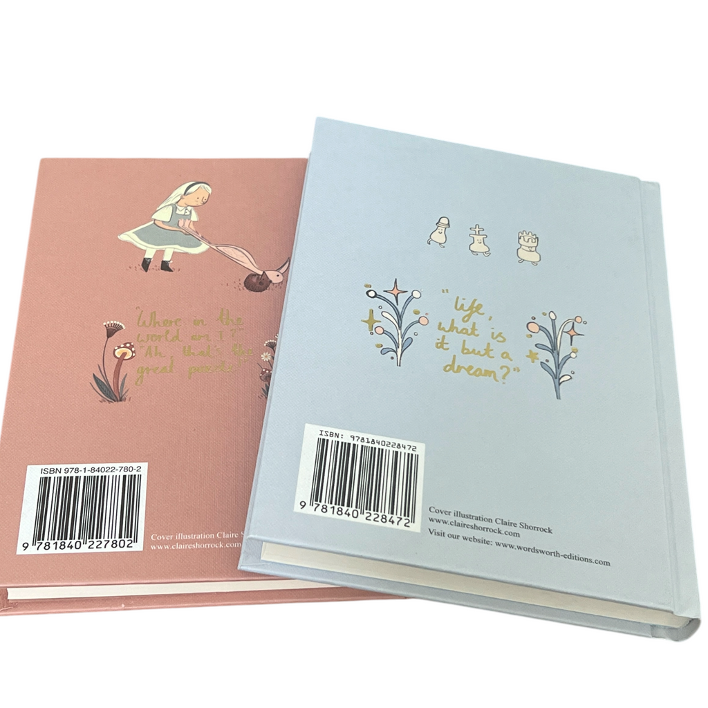 2-Book Set: Alice in Wonderland & Through Looking Glass by L Carroll - Collectible Hardcover