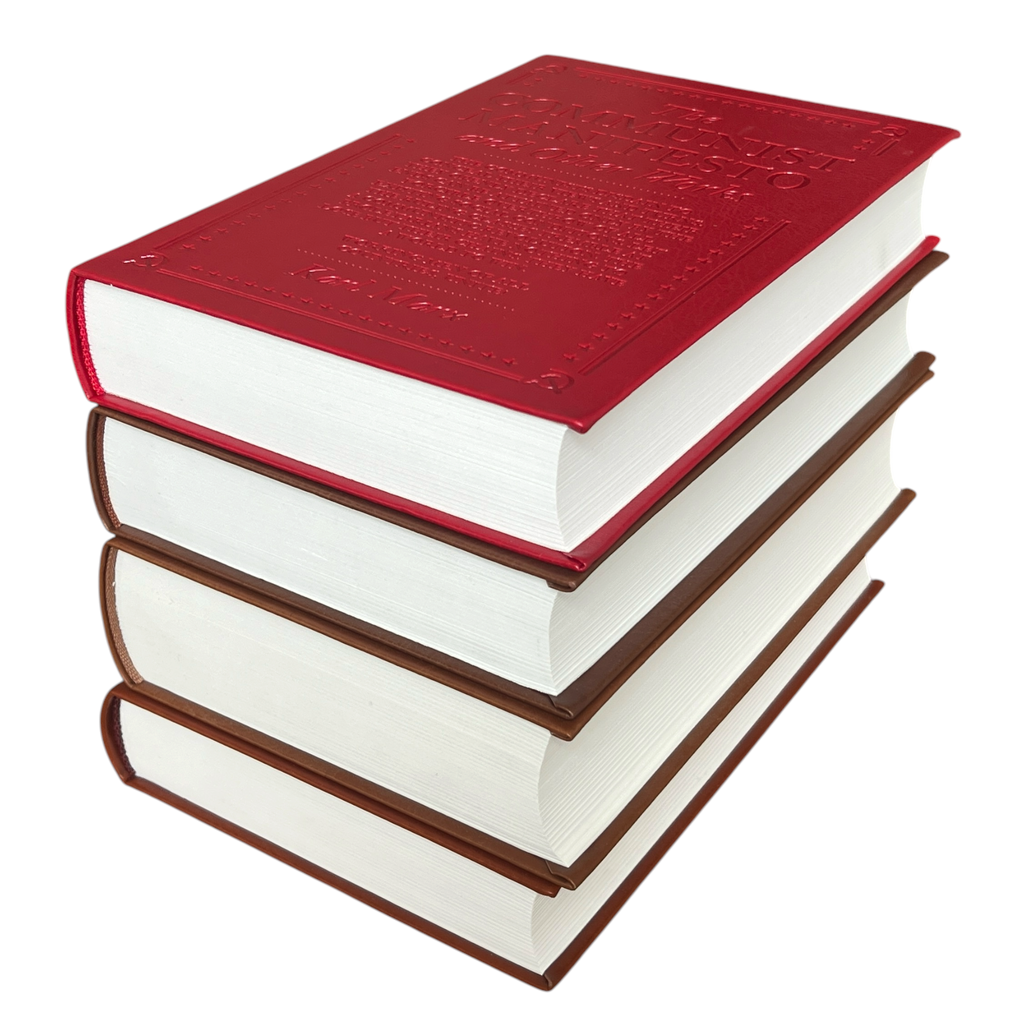 4-Books Set: COMMON SENSE, FEDERALIST PAPERS, CONSTITUTION, COMMUNIST - Collectible Flexi Bound Faux Leather Cover (Copy)