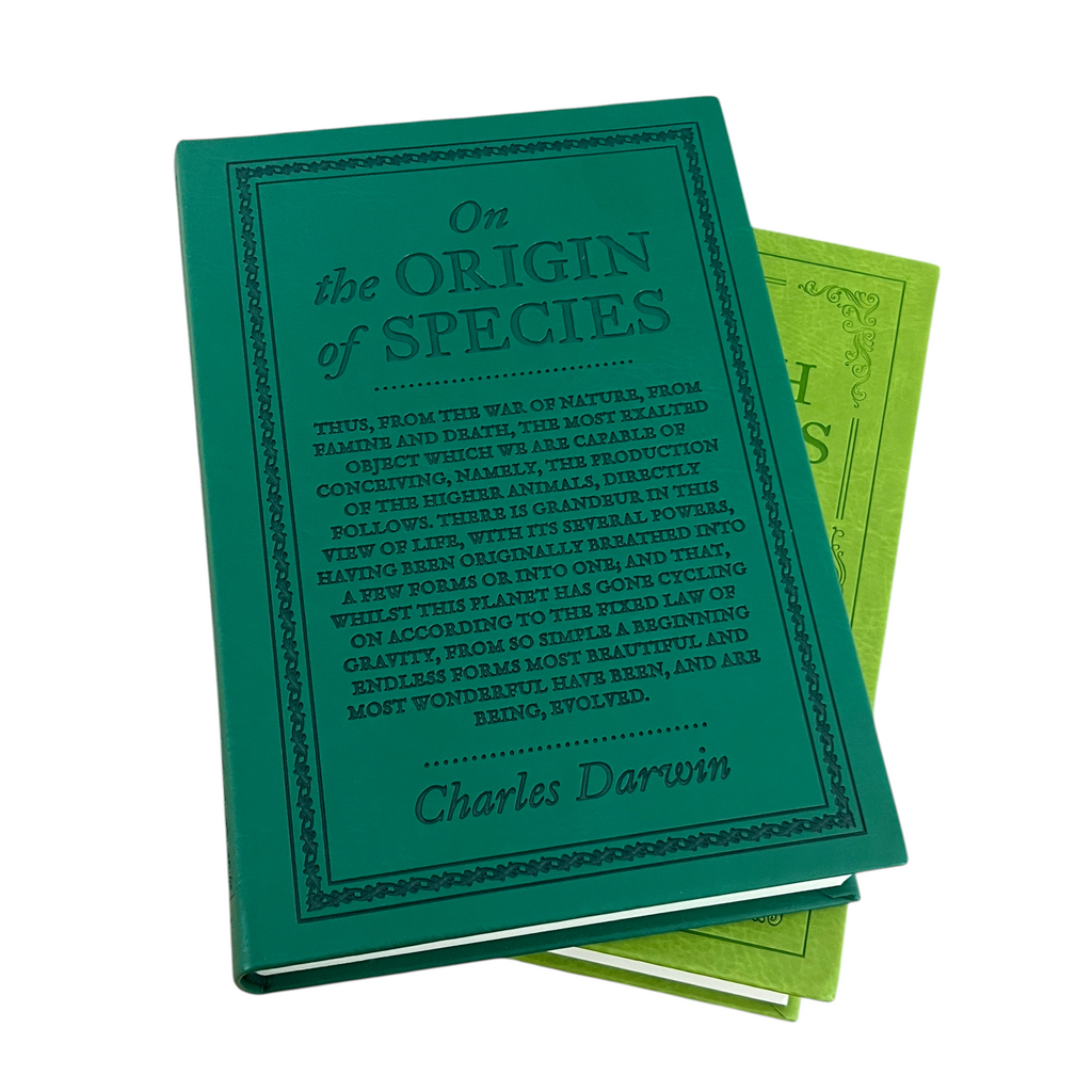 4-Books Set: COMMUNIST, ART OF WAR, WEALTH NATIONS, ORIGIN SPECIES - Collectible Flexi Bound Faux Leather Cover (Copy)