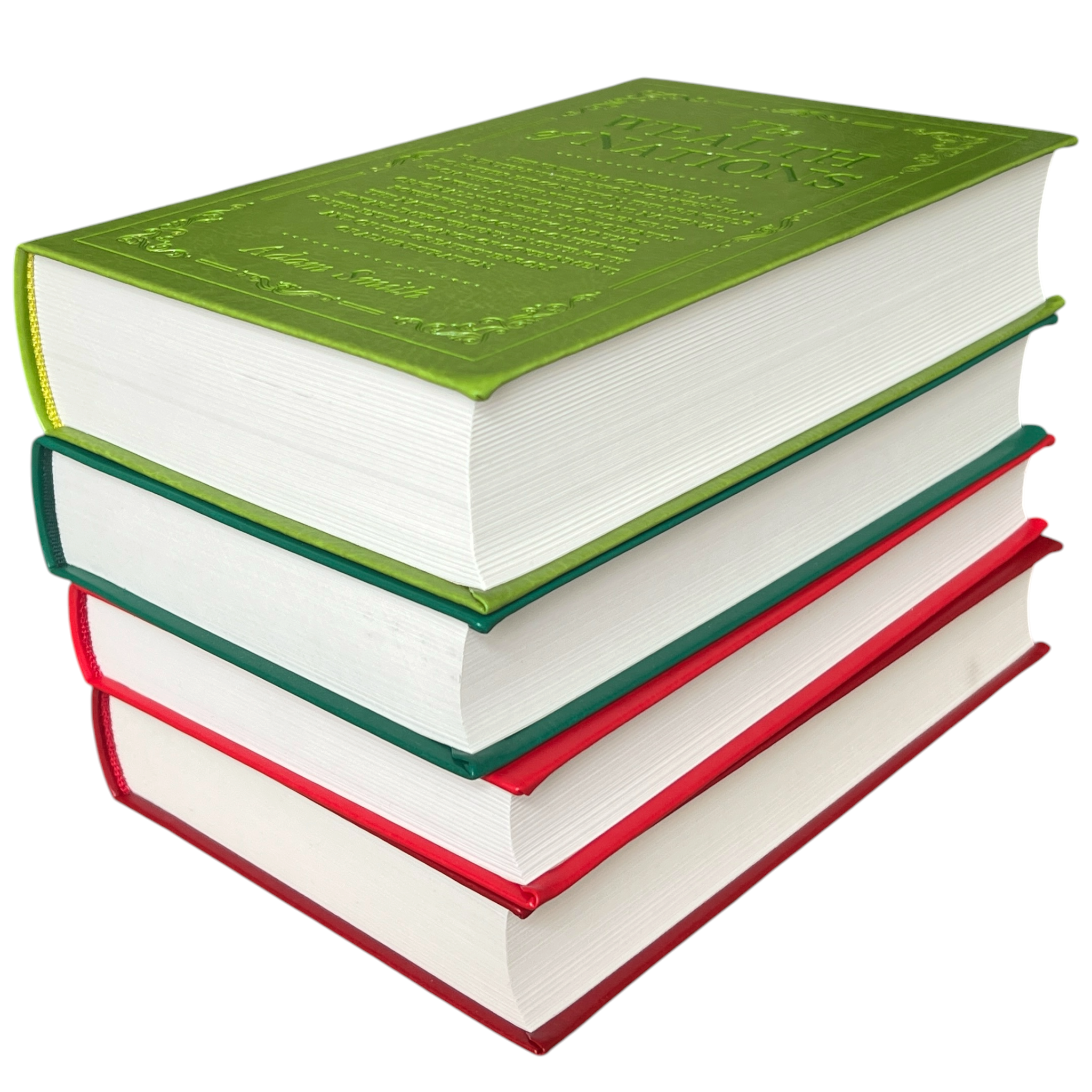 4-Books Set: COMMUNIST, ART OF WAR, WEALTH NATIONS, ORIGIN SPECIES - Collectible Flexi Bound Faux Leather Cover (Copy)