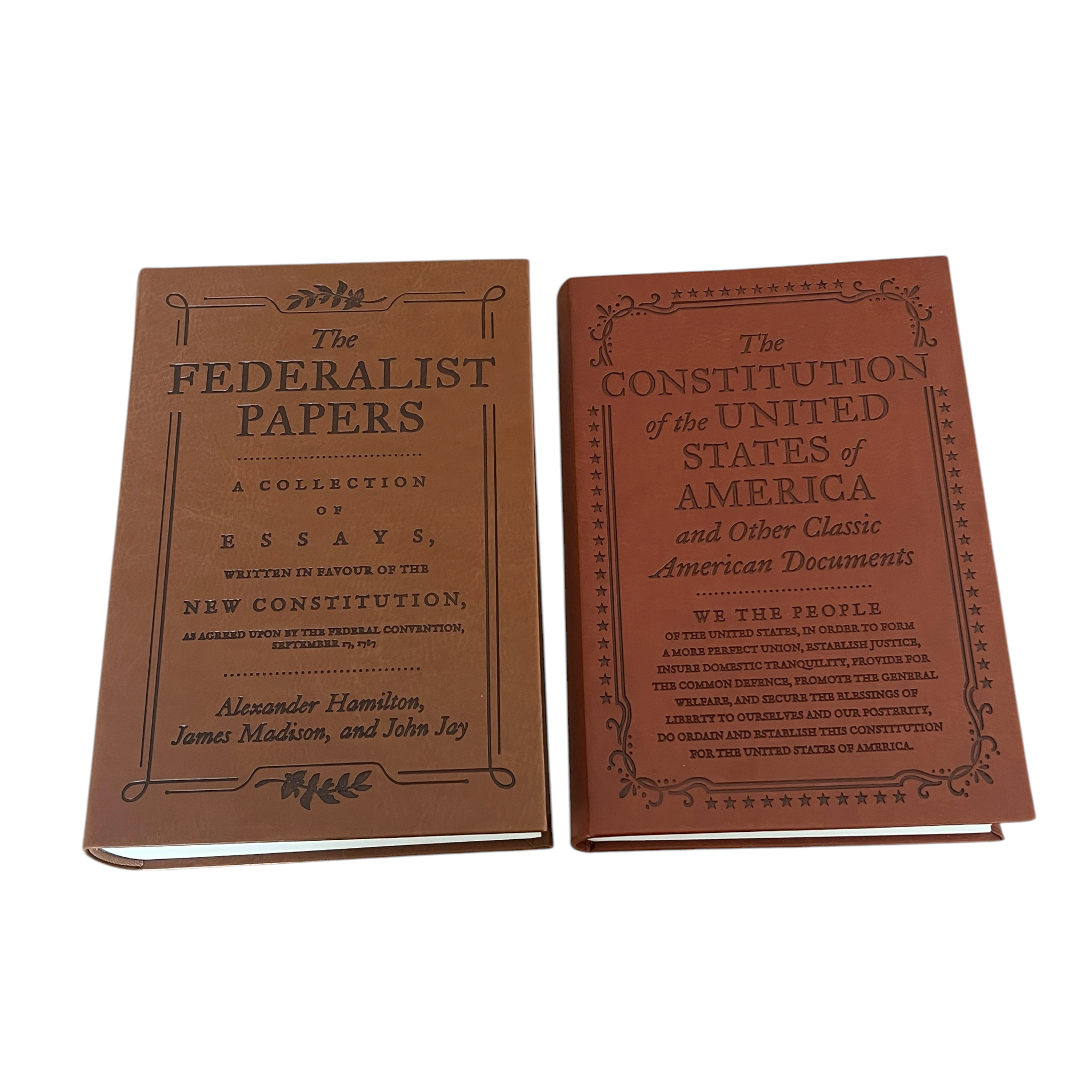 4-Books Set: CONSTITUTION, FEDERALIST PAPERS, GETTYSBURG ADDRESS, SPEECHES - Collectible Flexi Bound Faux Leather Cover (Copy)
