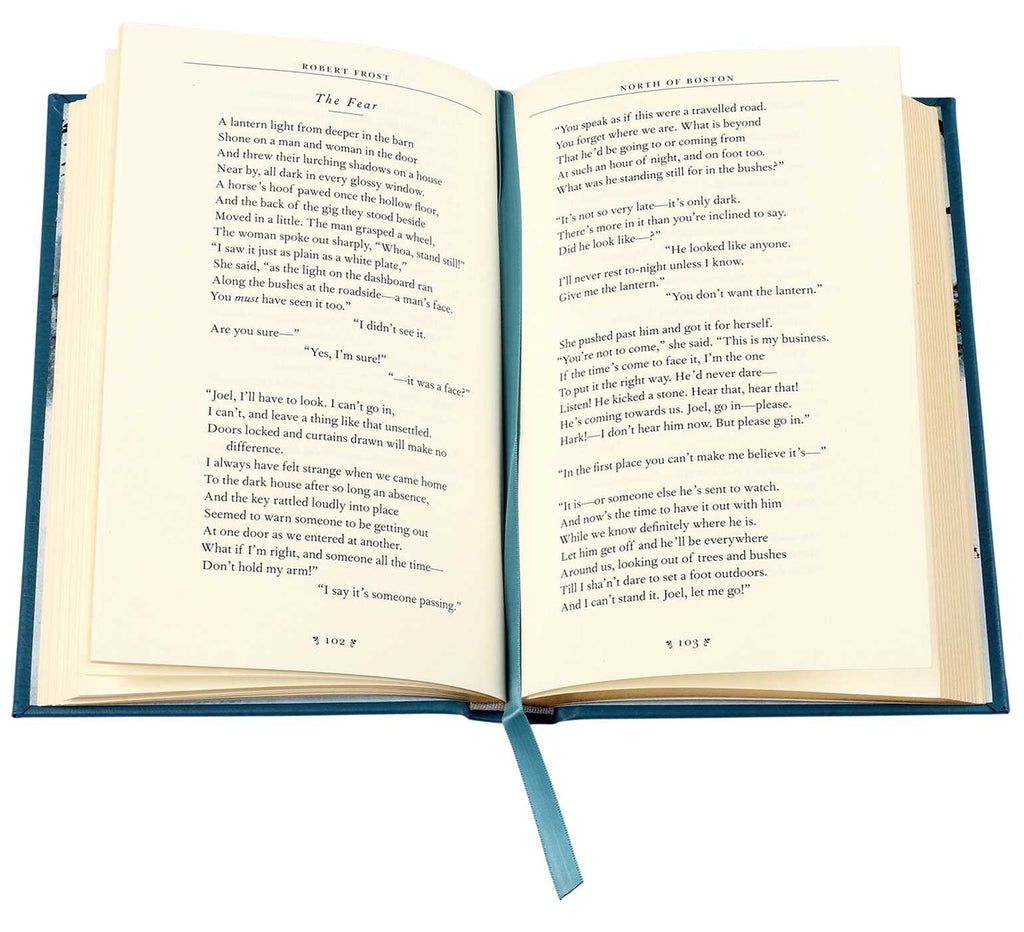 A Collection of Poems by Robert Frost - Collectible Leather Bound Hardcover