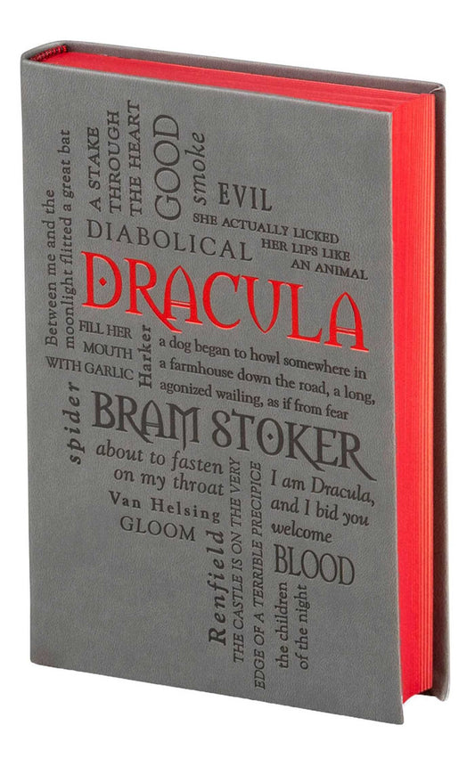 Dracula by Bram Stoker - Collectible Flexi Bound Faux Leather Cover - Colorful Sprayed Edges