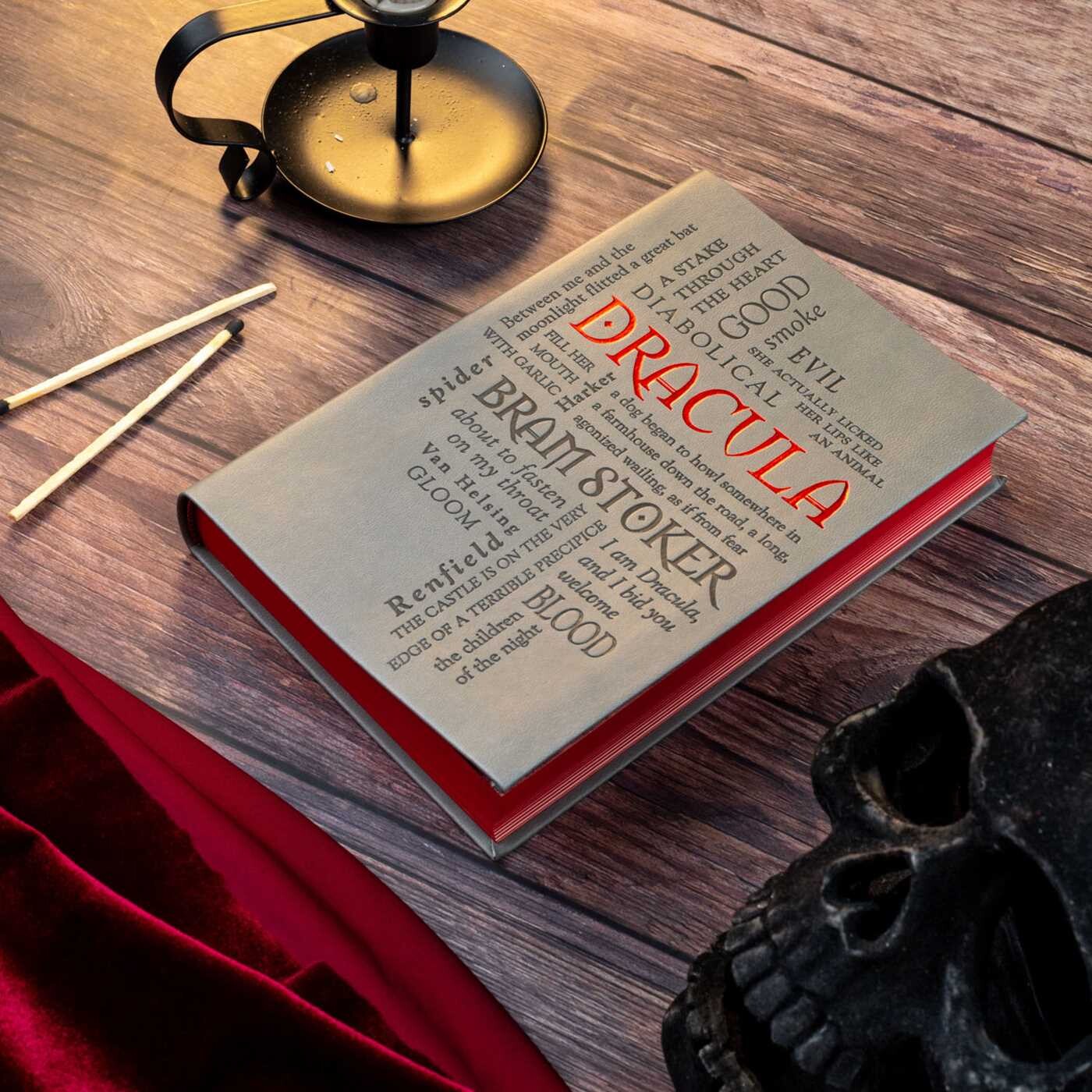Dracula by Bram Stoker - Collectible Flexi Bound Faux Leather Cover - Colorful Sprayed Edges