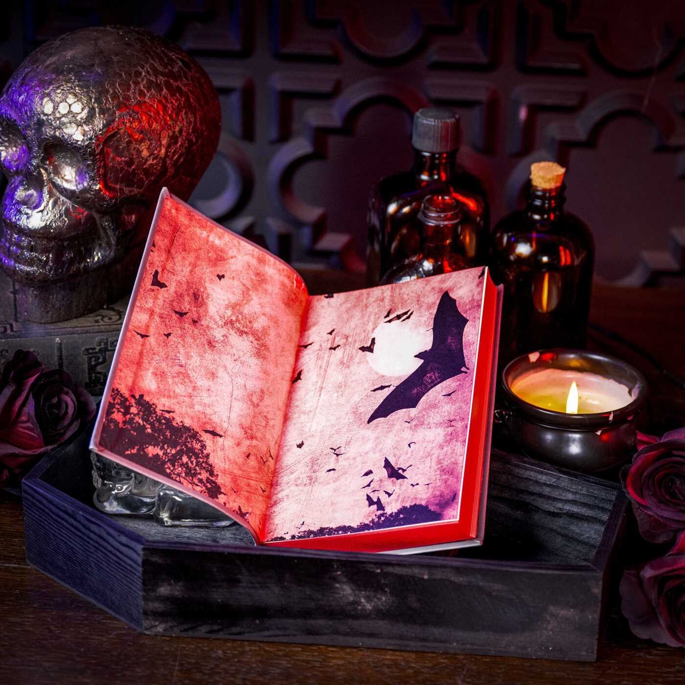 Dracula by Bram Stoker - Collectible Flexi Bound Faux Leather Cover - Colorful Sprayed Edges