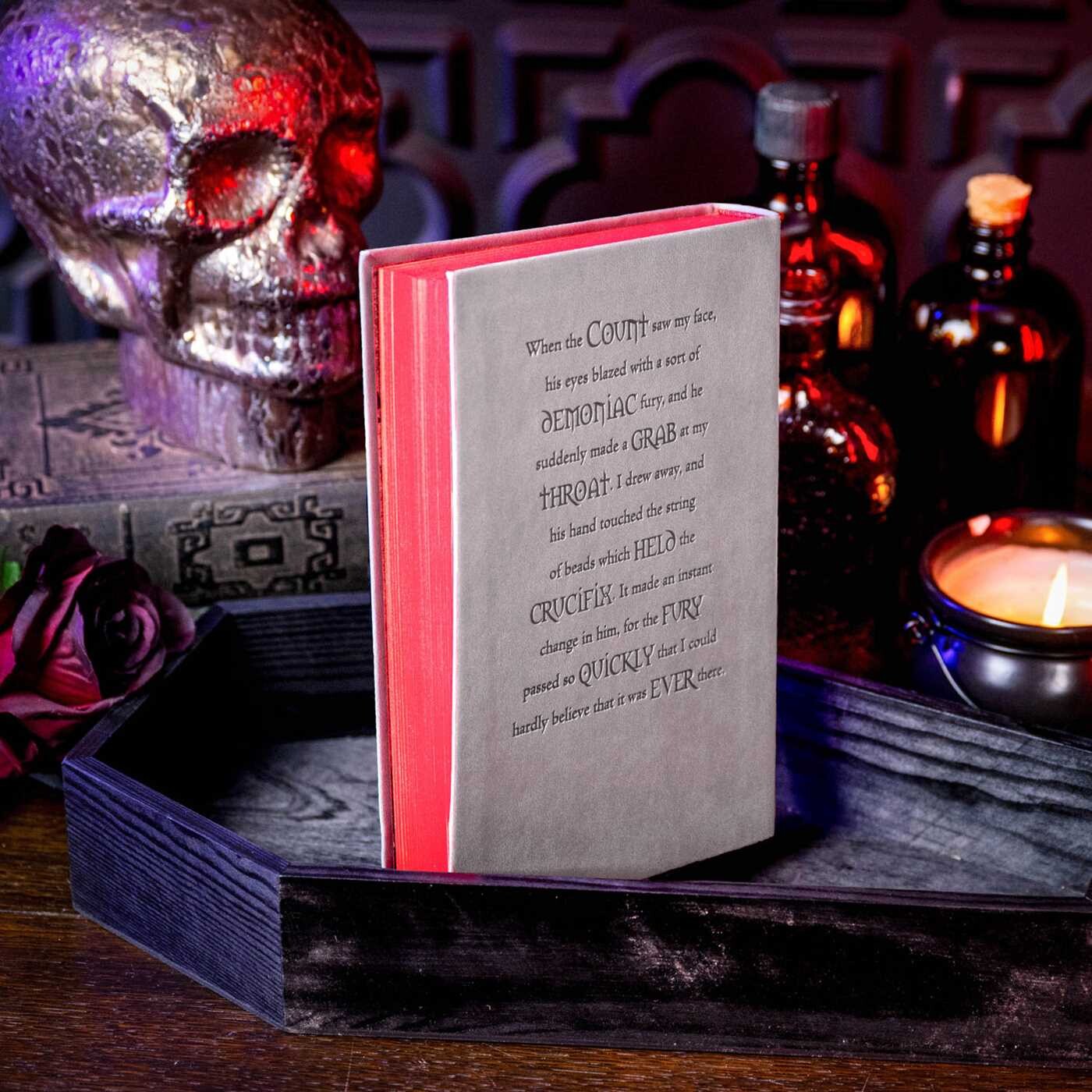 Dracula by Bram Stoker - Collectible Flexi Bound Faux Leather Cover - Colorful Sprayed Edges