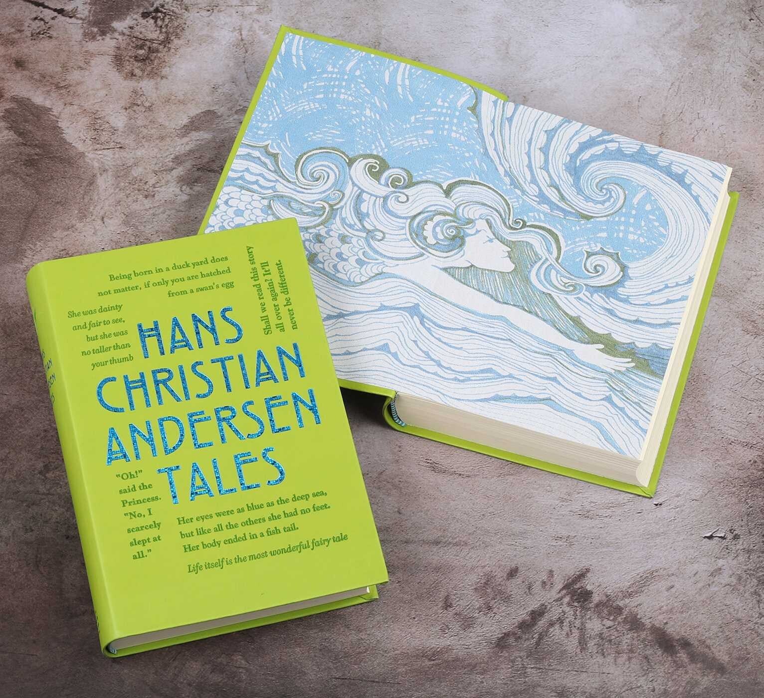 2-Book Set: Brothers Grimm & Hans Christian Andersen Tales- Collectible Flexi Bound Faux Leather Cover