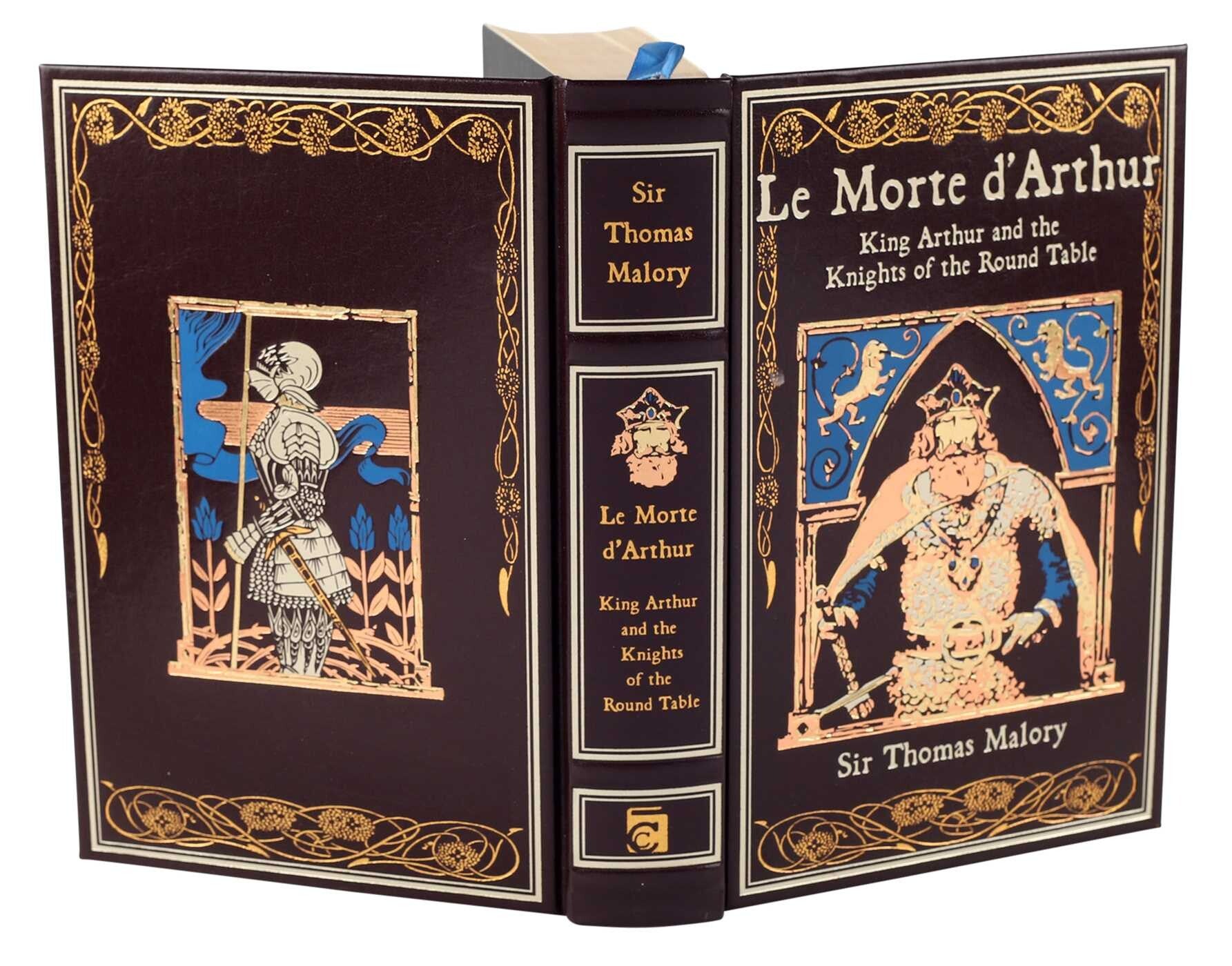Le Morte d'Arthur King Arthur and the Knights of the Round TableBy Thomas Malory - Collectible Leather Bound Hardcover Classics