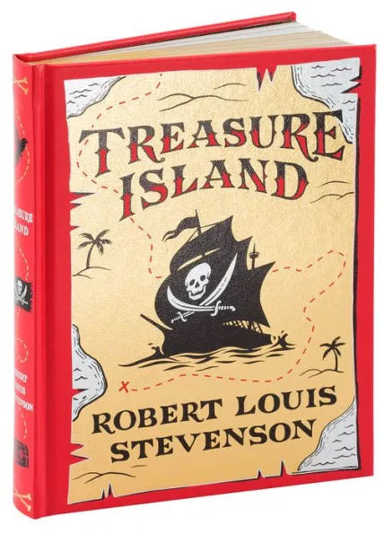 Treasure Island by Robert Louis Stevenson - Collectible Illustrated Leather Bound Hardcover