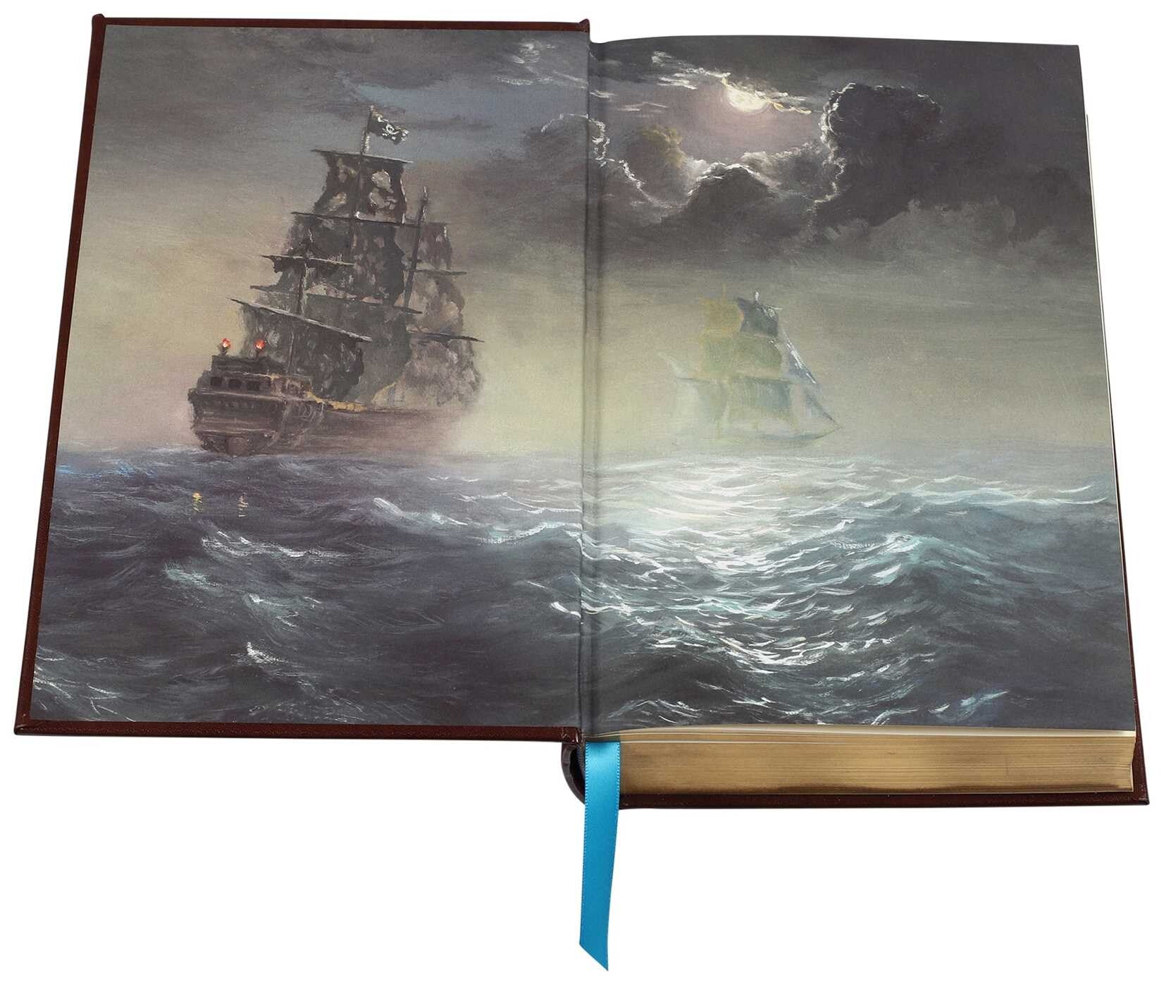 Robert Louis Stevenson Seven Novels: Treasure Island + 6 more - Collectible Leather Bound Hardcover Classics