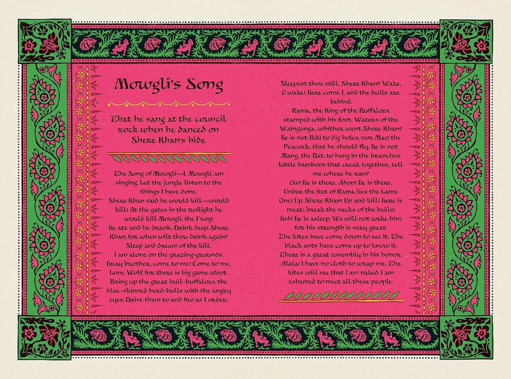 The Jungle Book by Rudyard Kipling - Collectible Illustrated with Interactive Elements - Hardcover