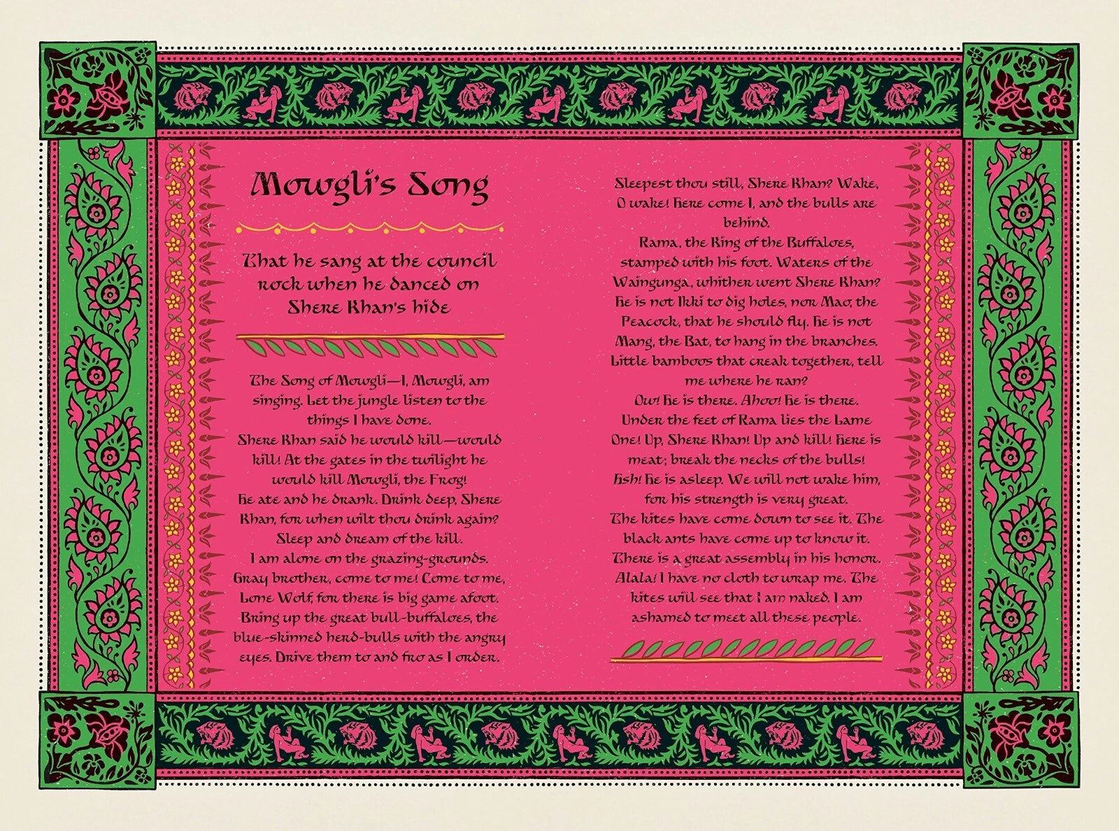 The Jungle Book by Rudyard Kipling - Collectible Illustrated with Interactive Elements - Hardcover