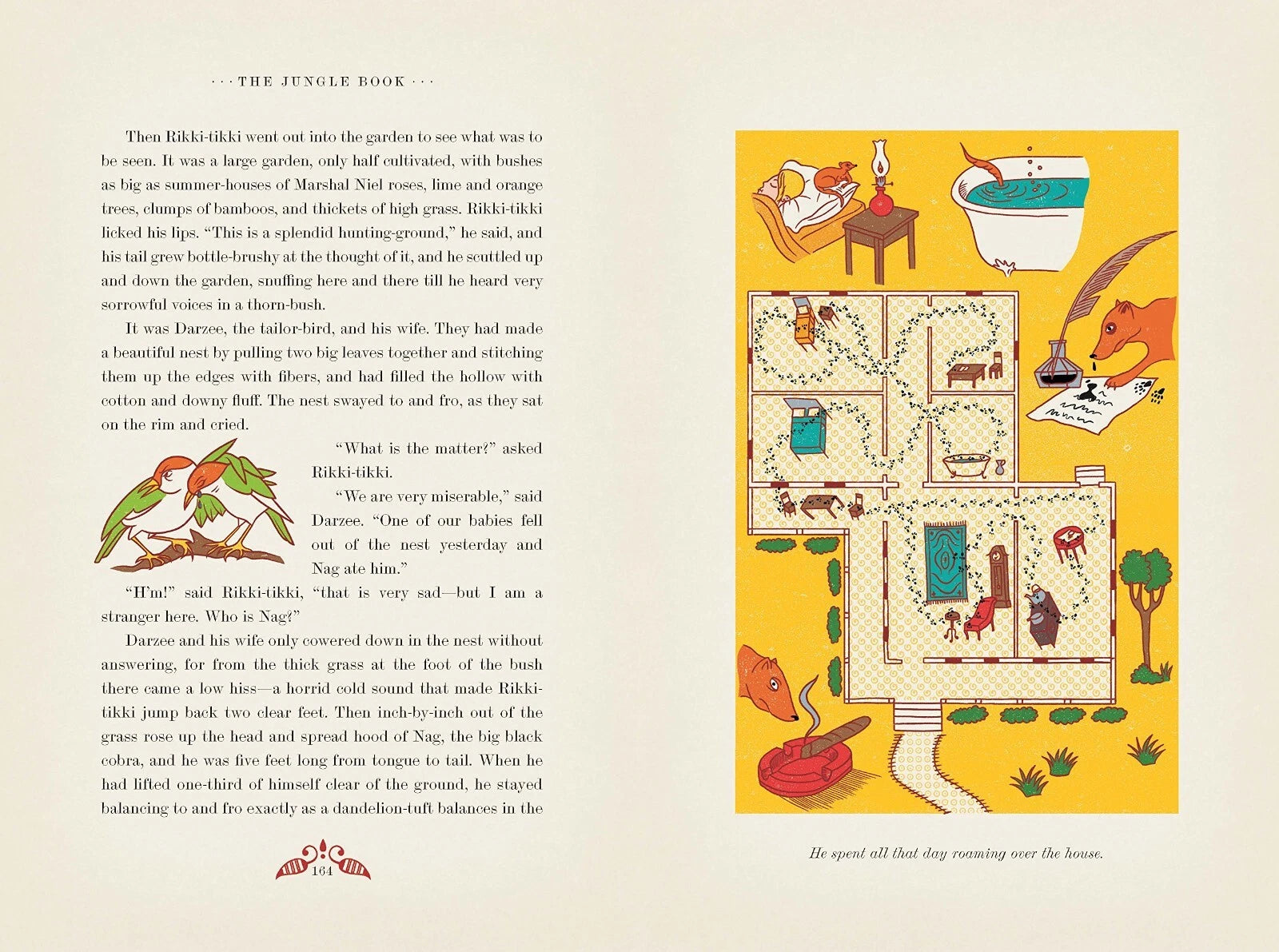 The Jungle Book by Rudyard Kipling - Collectible Illustrated with Interactive Elements - Hardcover