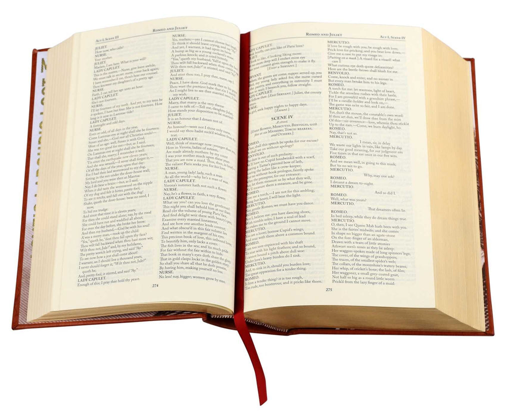 The Complete Works of William Shakespeare: Romeo & Juliet, Hamlet & more - Collectible Leather Bound Hardcover Classics