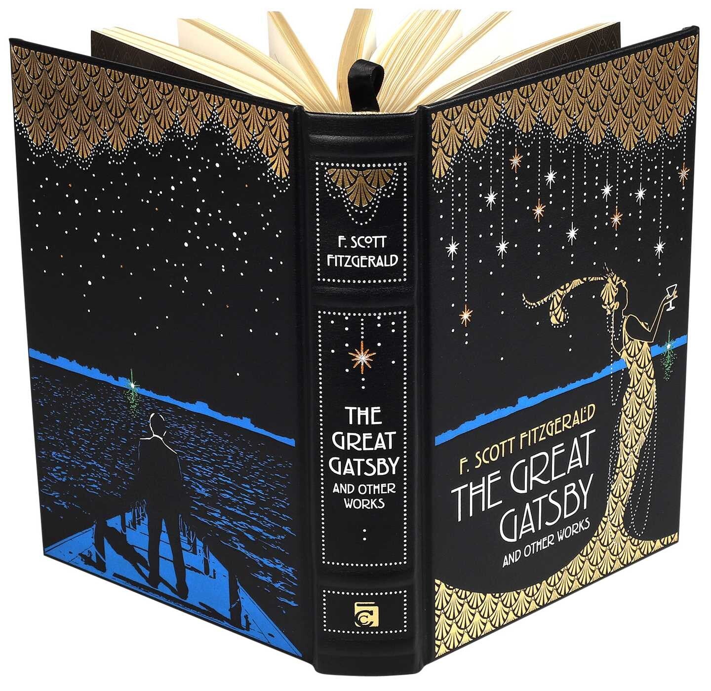 The Great Gatsby and Other Works by F. Scott Fitzgerald - Collectible Leather Bound Hardcover Classics
