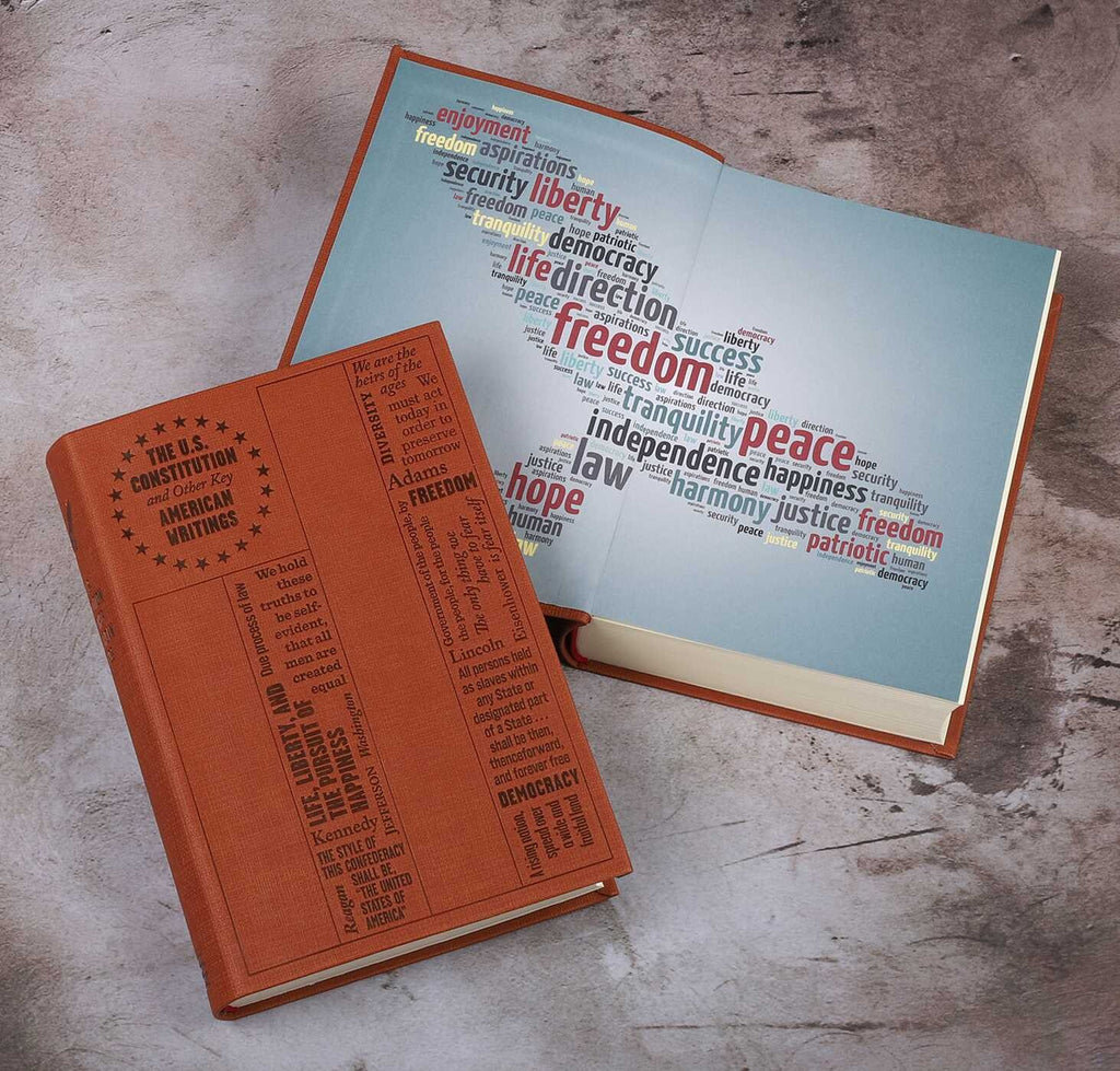 3 Book Set - The US Constitution, Charles Darwin, Alexander Hamilton - Collectible Deluxe Special Gift Edition - Flexi Bound Cover- Classic