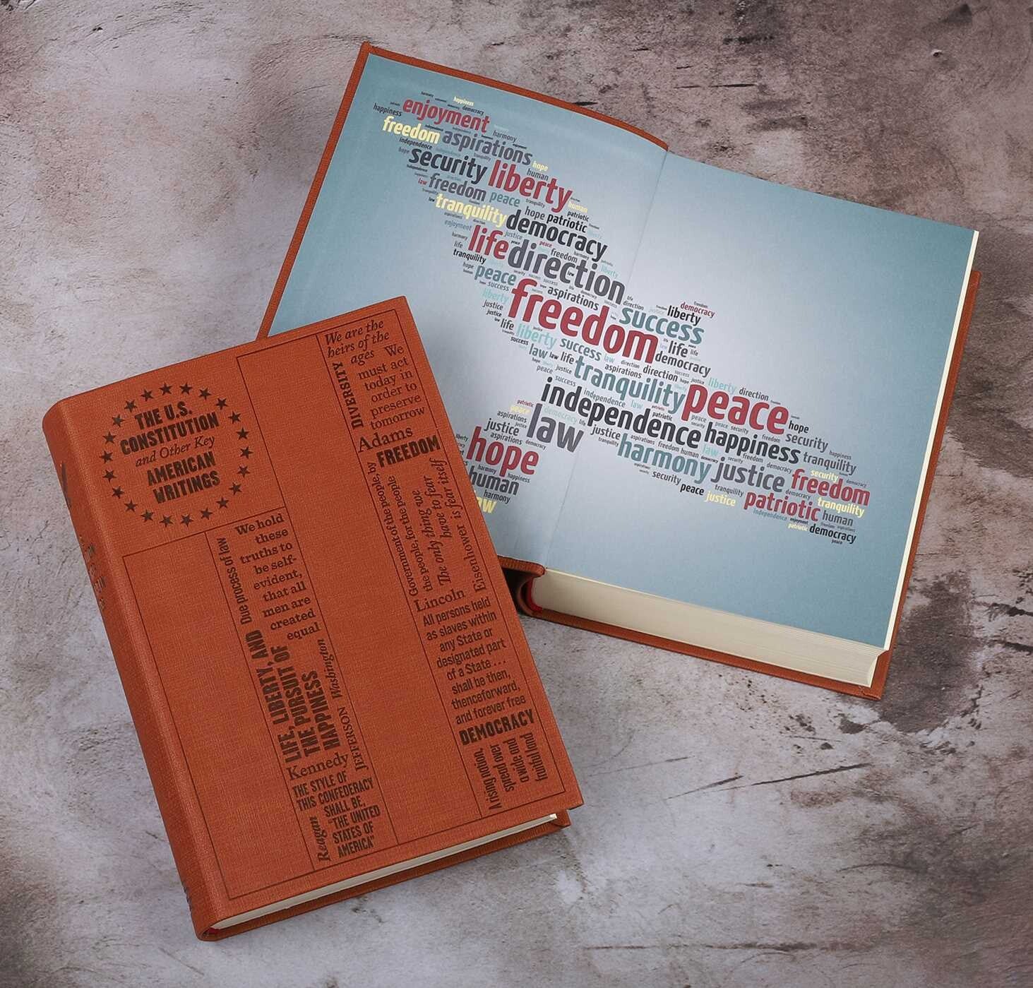 3 Book Set - The US Constitution, Charles Darwin, Alexander Hamilton - Collectible Deluxe Special Gift Edition - Flexi Bound Cover- Classic