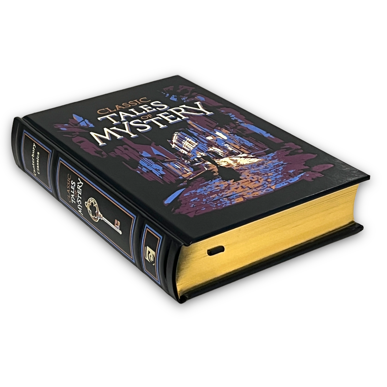 Classic Tales of Mystery: Agatha Christie, Jules Verne, Edgar Poe & more - Collectible Leather Bound Hardcover