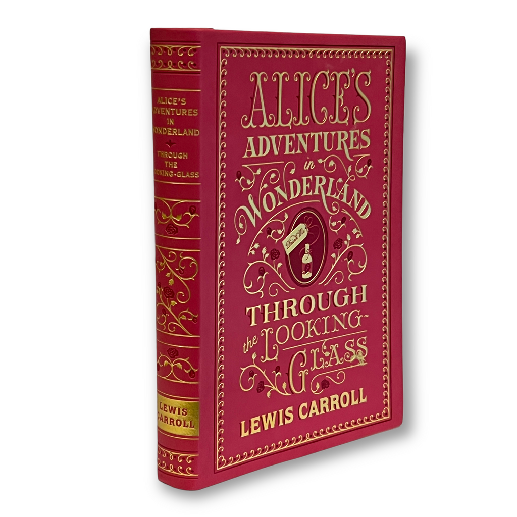 Alice's Adventures in Wonderland and Through the Looking-Glass by Lewis Carroll - Illustrated Collectible Flexi Bound Faux Leather Cover