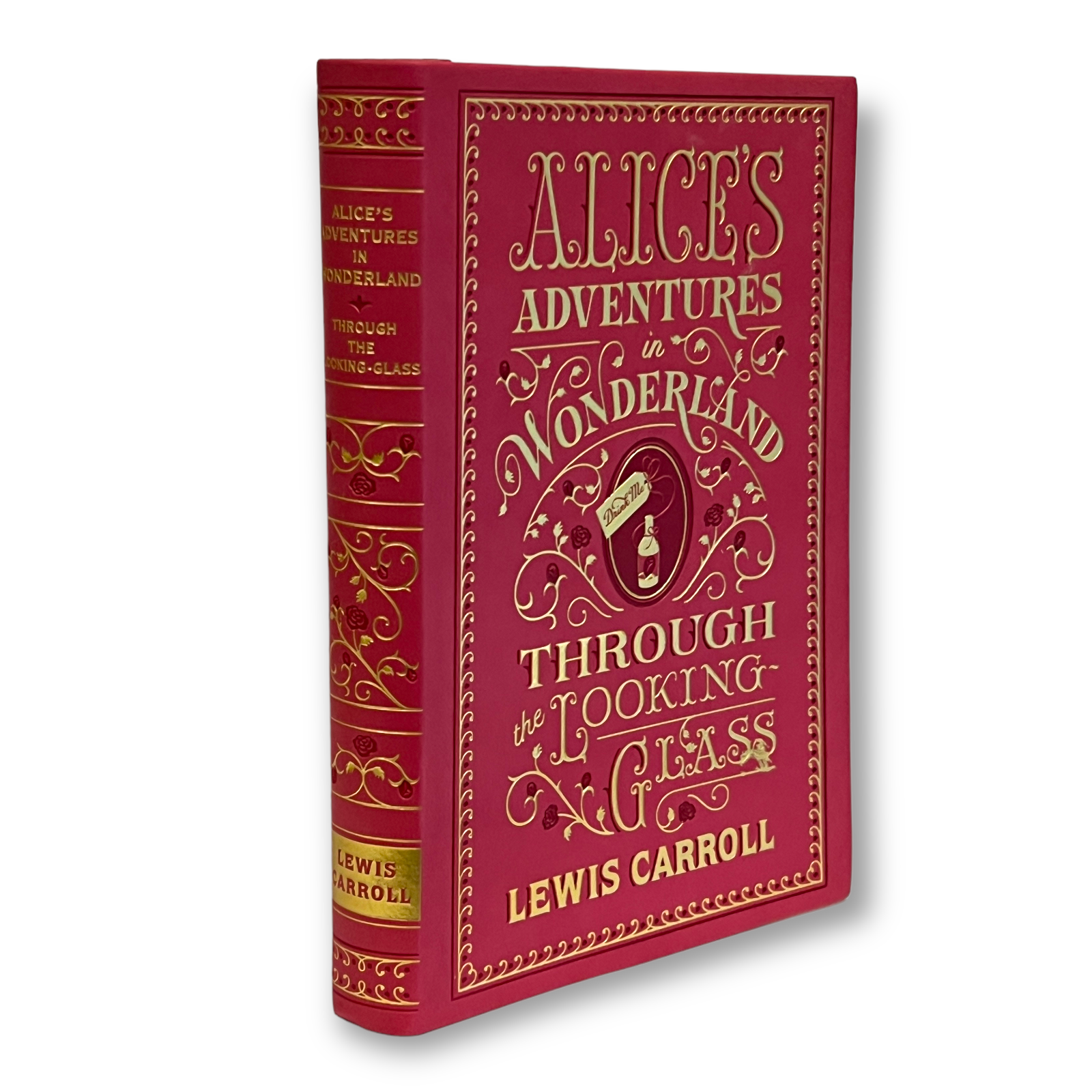 Alice's Adventures in Wonderland and Through the Looking-Glass by Lewis Carroll - Illustrated Collectible Flexi Bound Faux Leather Cover