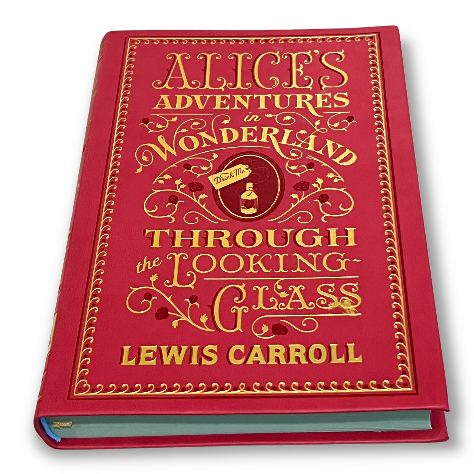 Alice's Adventures in Wonderland and Through the Looking-Glass by Lewis Carroll - Illustrated Collectible Flexi Bound Faux Leather Cover