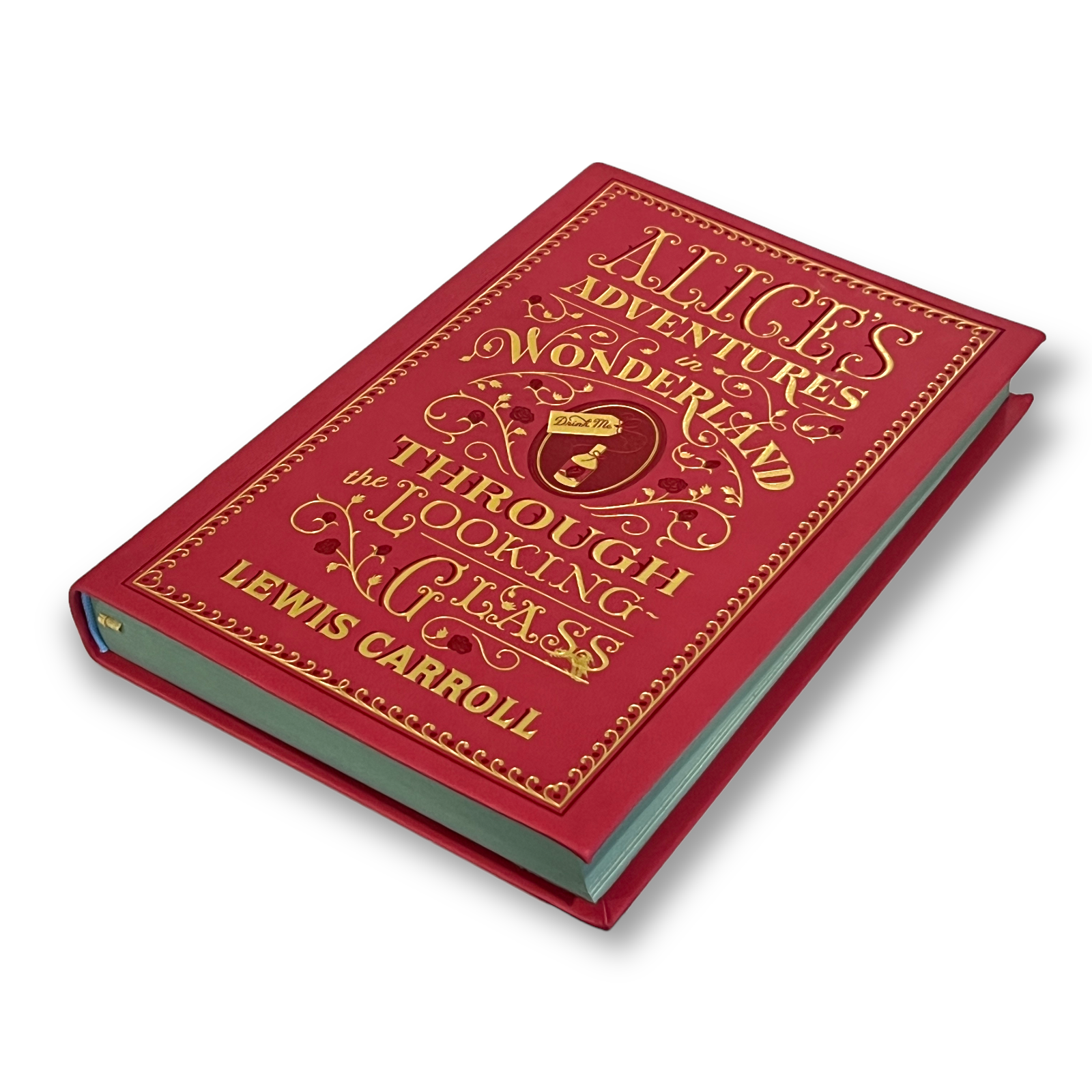 Alice's Adventures in Wonderland and Through the Looking-Glass by Lewis Carroll - Illustrated Collectible Flexi Bound Faux Leather Cover