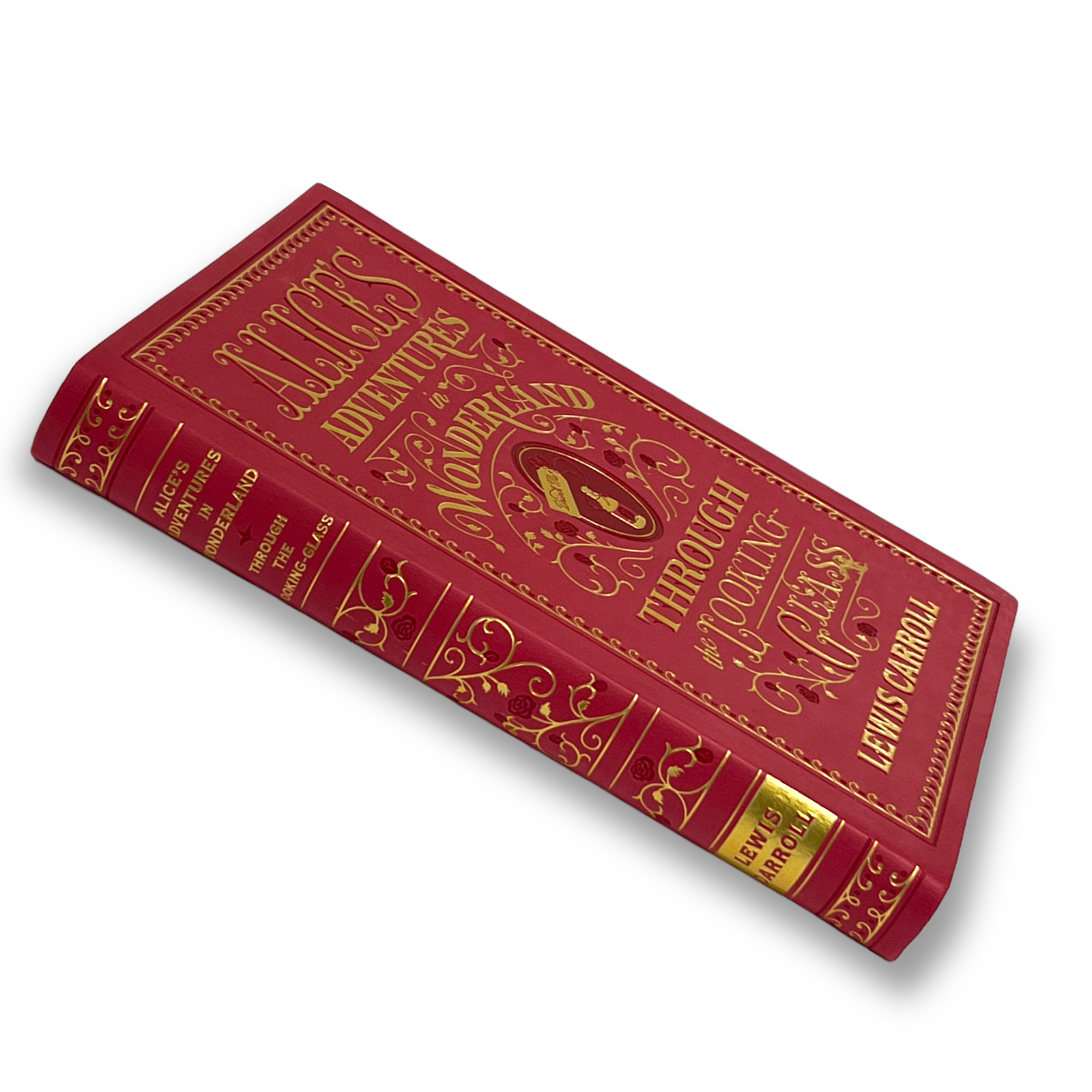Alice's Adventures in Wonderland and Through the Looking-Glass by Lewis Carroll - Illustrated Collectible Flexi Bound Faux Leather Cover
