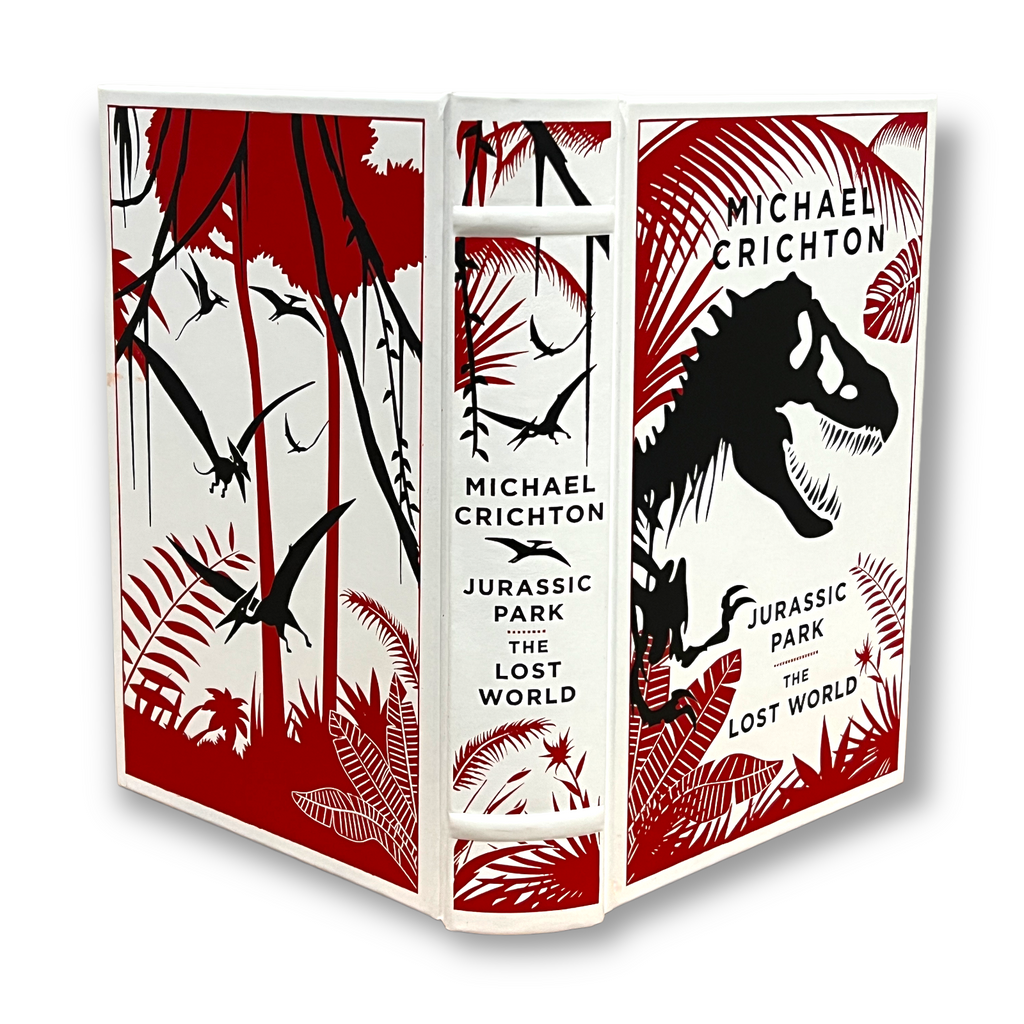 Jurassic Park/The Lost World by Michael Crichton - Collectible Leather Bound Hardcover
