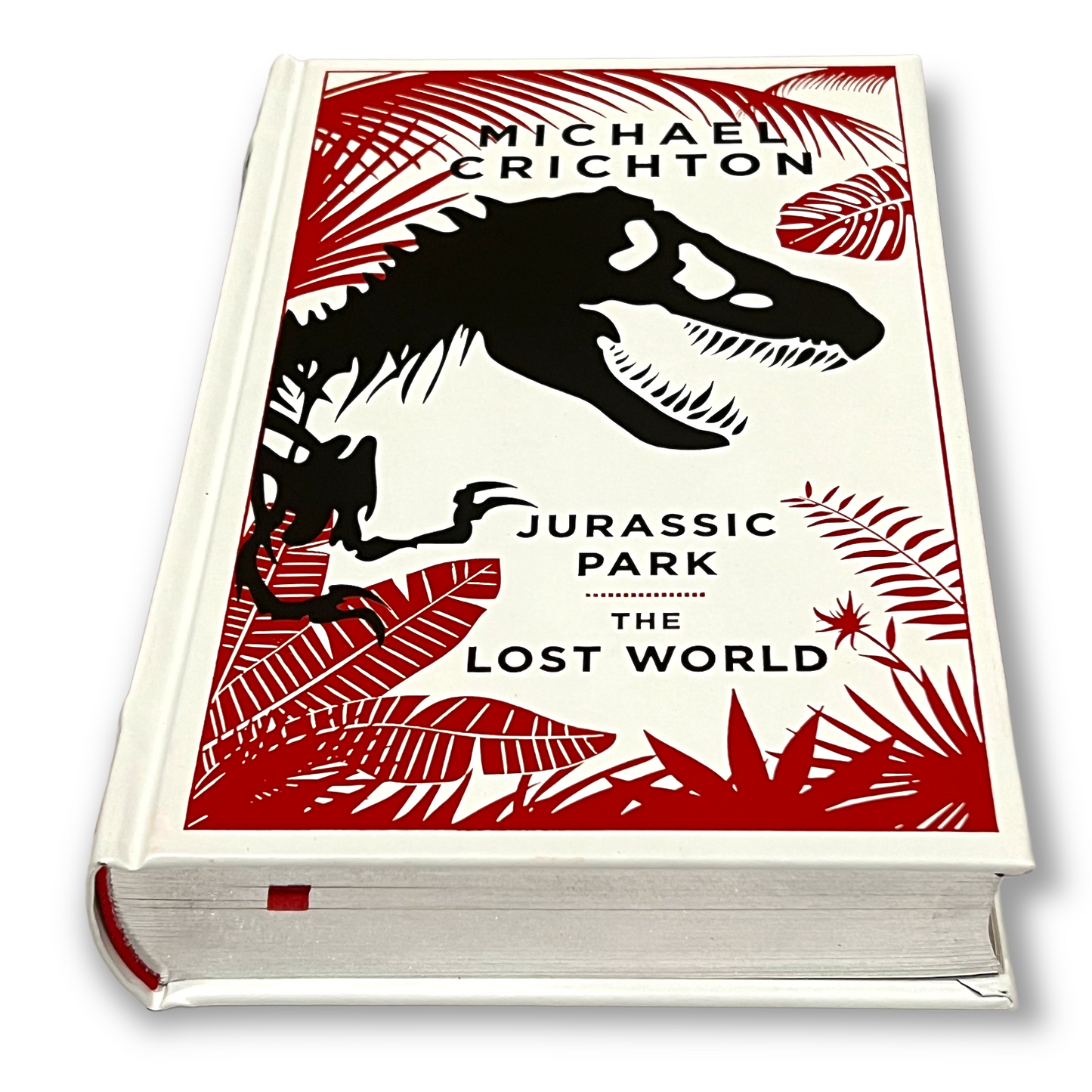 JURASSIC PARK / The Lost World by Michael Crichton - Collectible Deluxe Edition - Leather Bound Hardcover - Best Seller - Classic Book