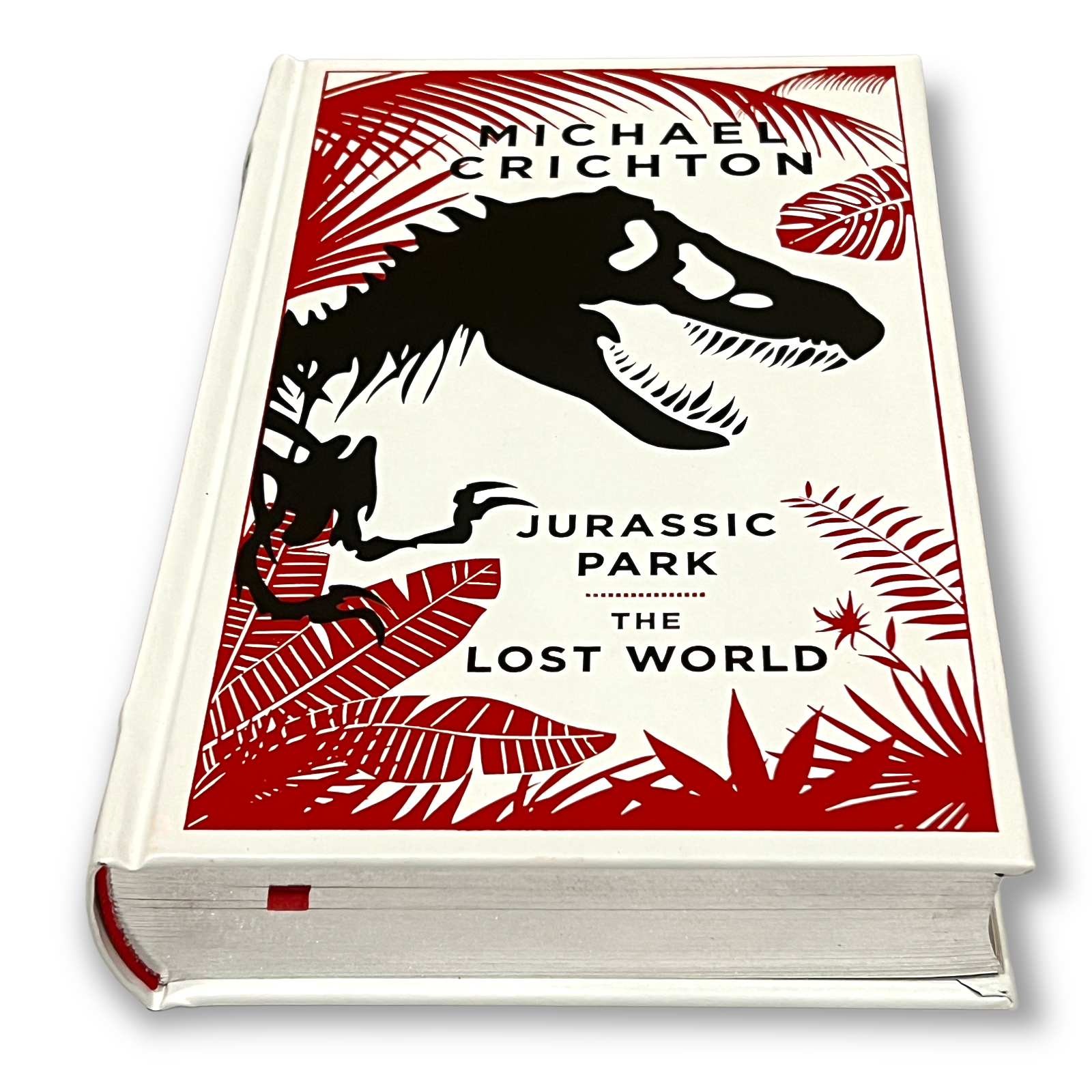 Jurassic Park/The Lost World by Michael Crichton - Collectible Leather Bound Hardcover