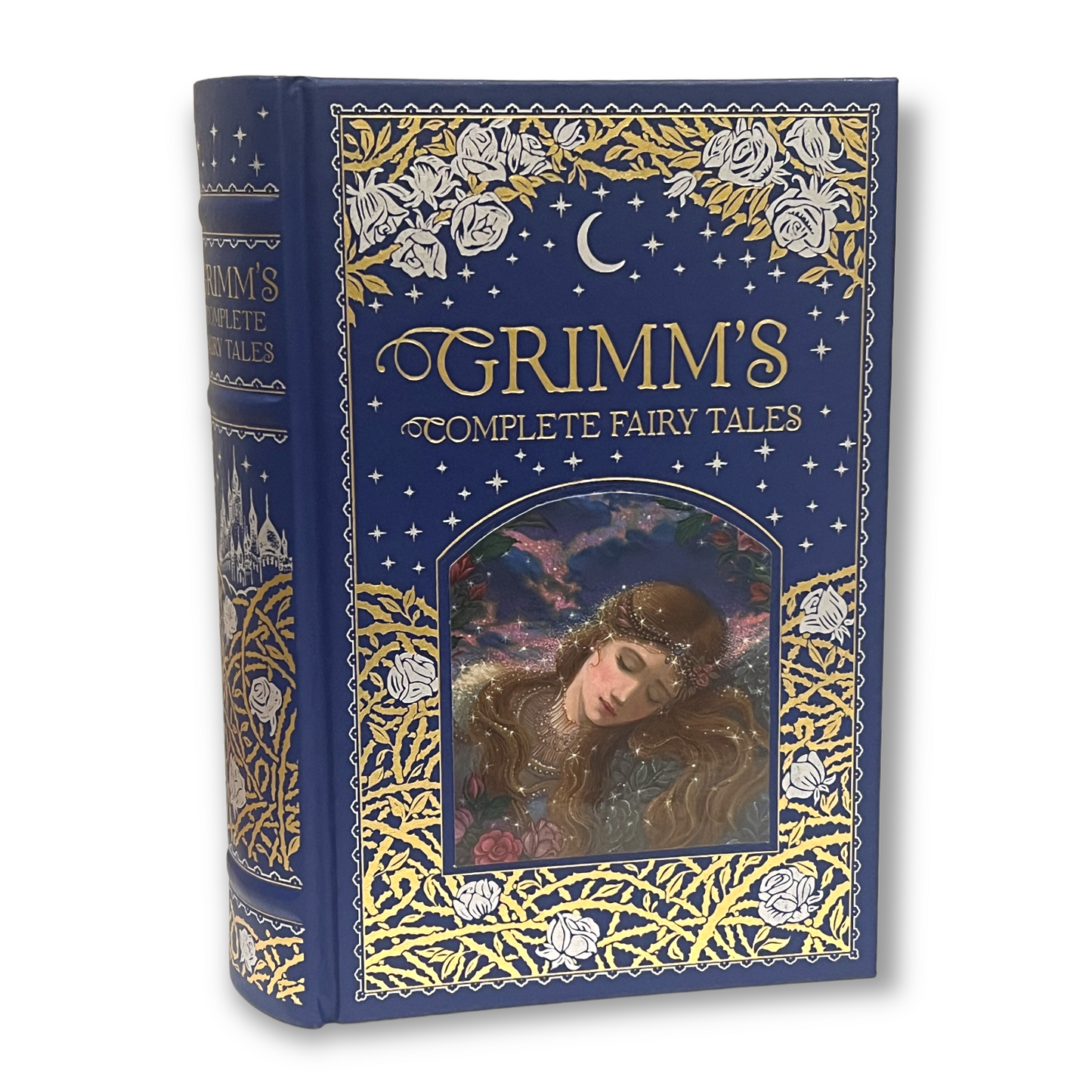 GRIMM'S COMPLETE Fairy Tales - Collectible Giftable Deluxe Edition - ILLUSTRATED Leather Bound Hardcover - Best Seller - Classic Book