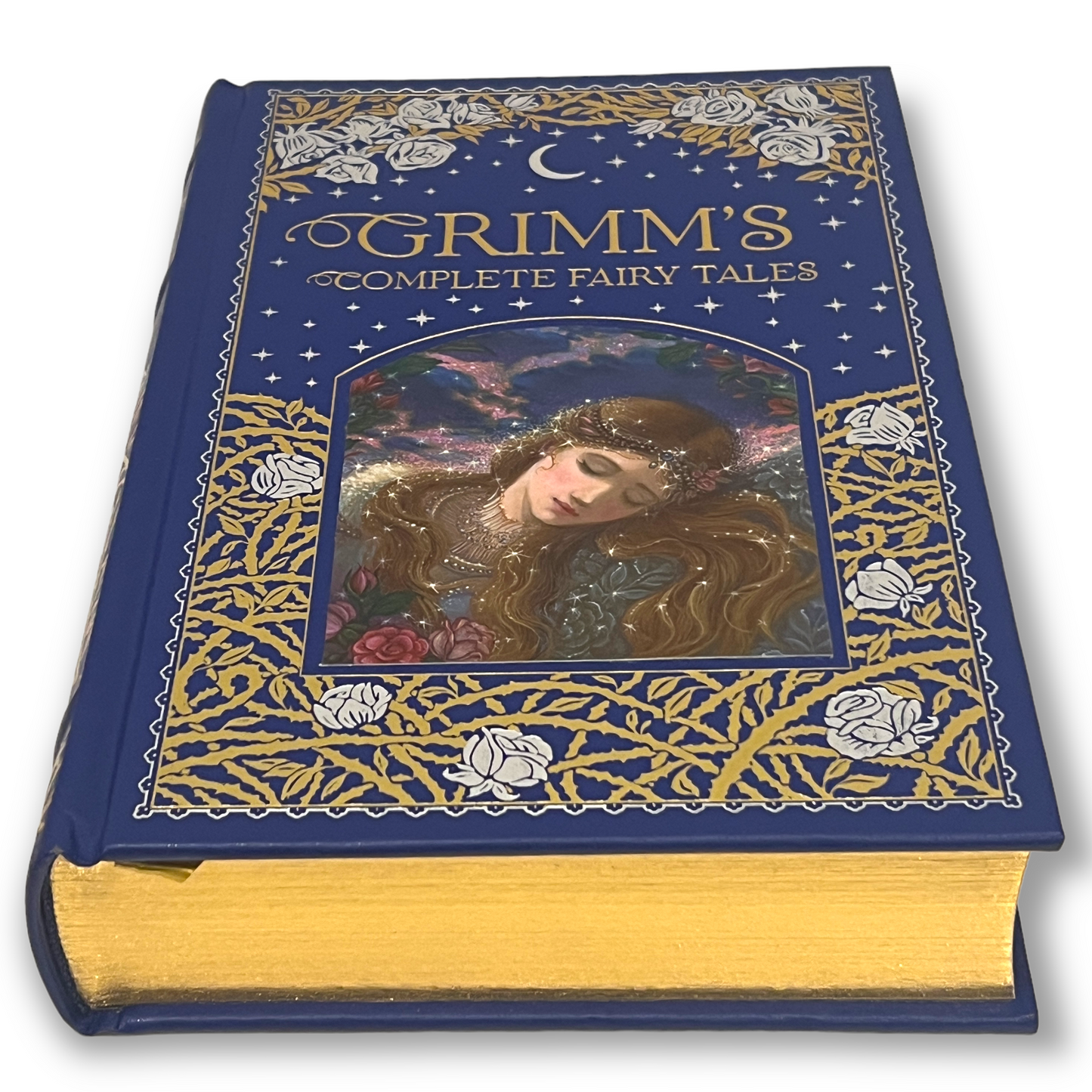 GRIMM'S COMPLETE Fairy Tales - Collectible Giftable Deluxe Edition - ILLUSTRATED Leather Bound Hardcover - Best Seller - Classic Book