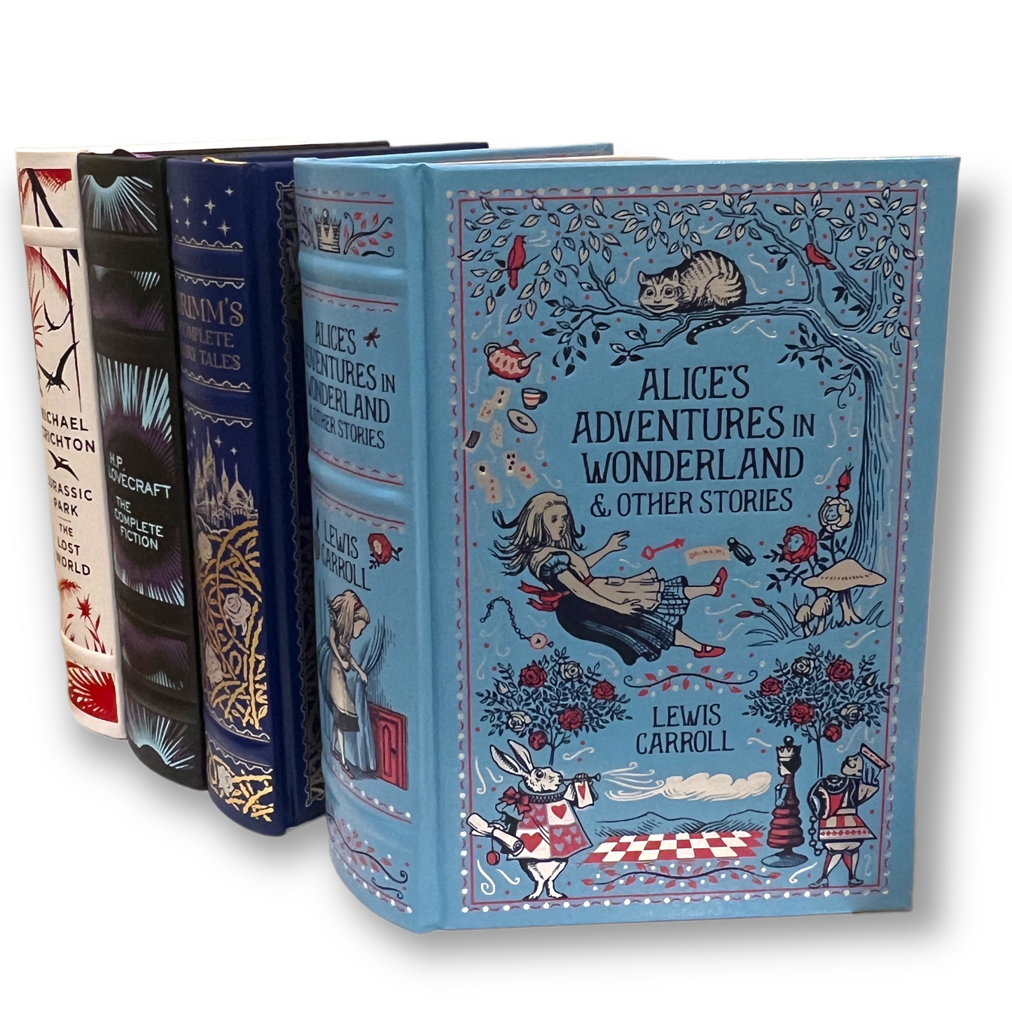 ALICE'S ADVENTURES In Wonderland &other by Lewis Carroll - Collectible Deluxe Edition - Leather Bound Hardcover - Best Seller - Classic Book